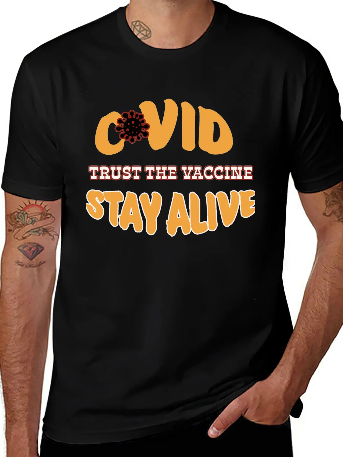 Covid Vaccination 1 Unisex Casual T-Shirt – Clean Design For Daily Comfort