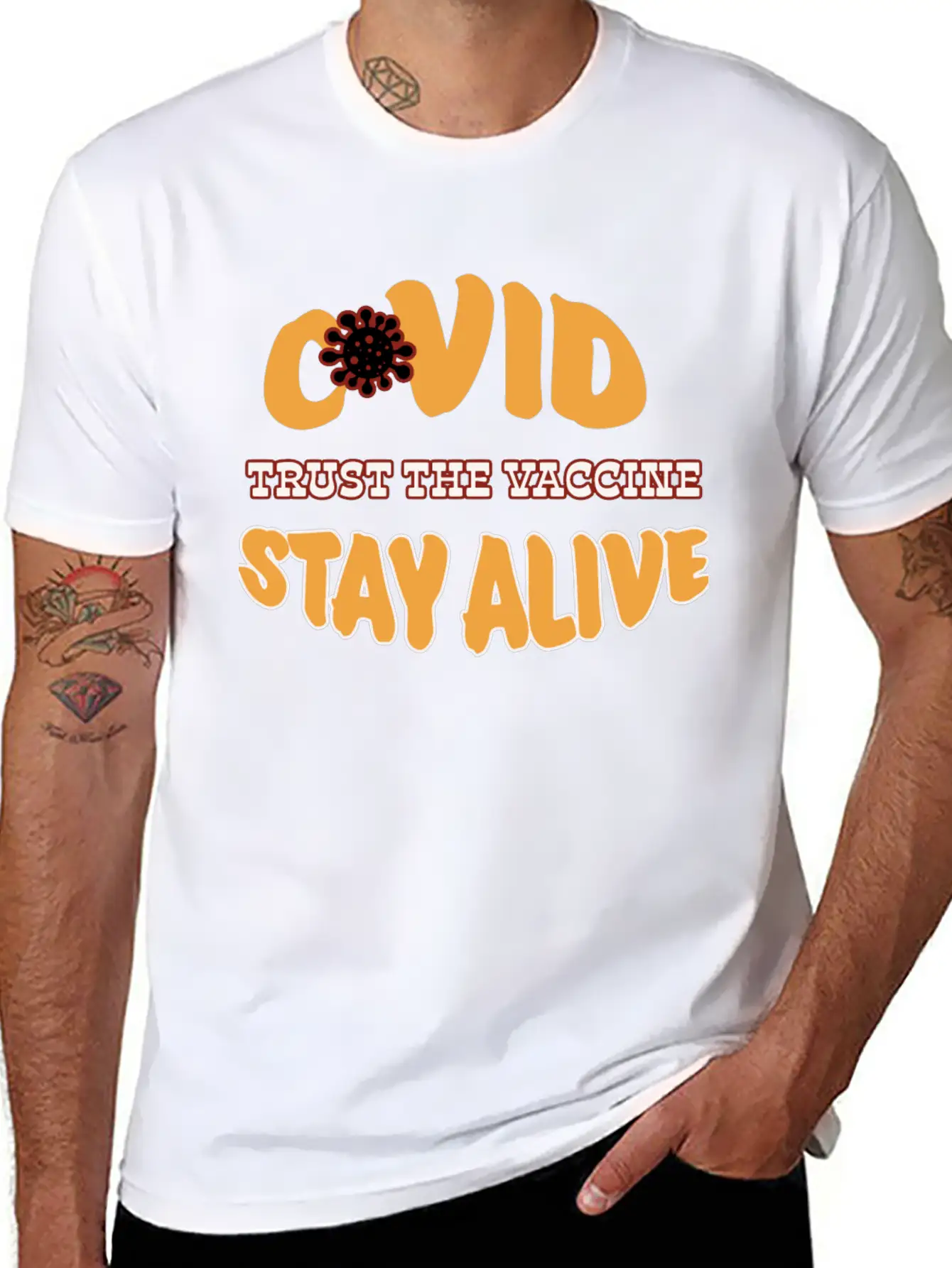 Covid Vaccination 1 Unisex Casual T-Shirt – Clean Design For Daily Comfort