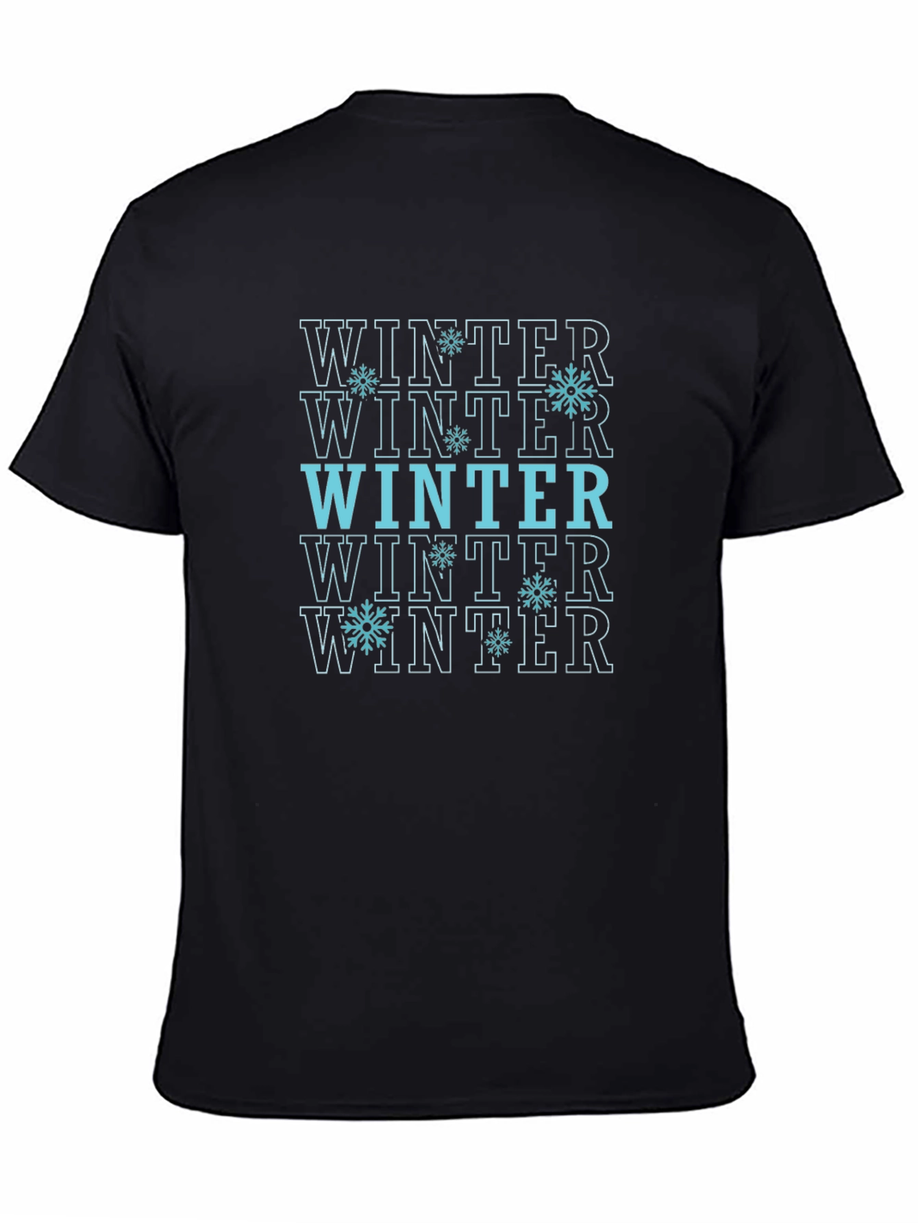 Winter Snowflake Graphic Tee - Stylish Seasonal Apparel
