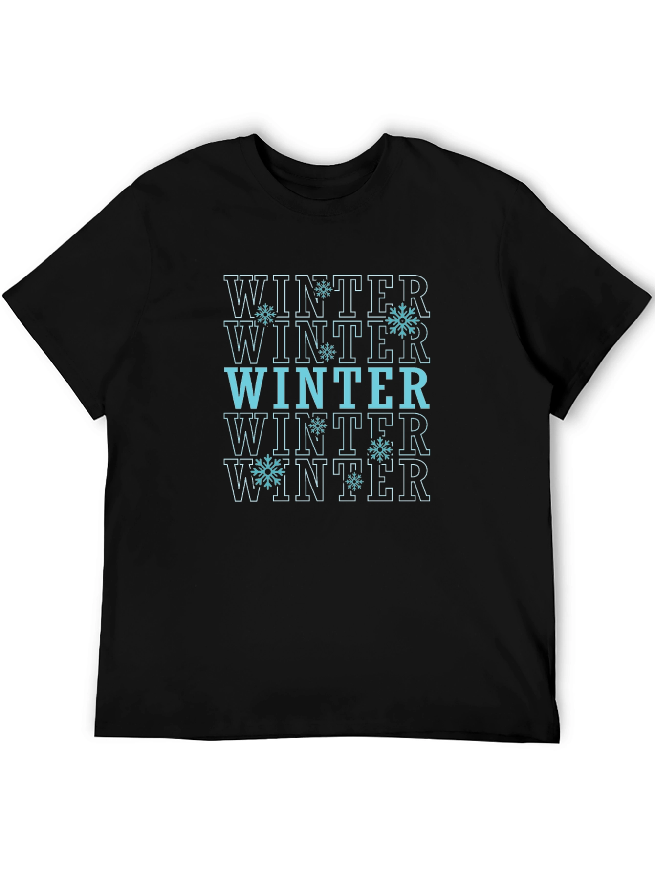 Winter Snowflake Graphic Tee - Stylish Seasonal Apparel