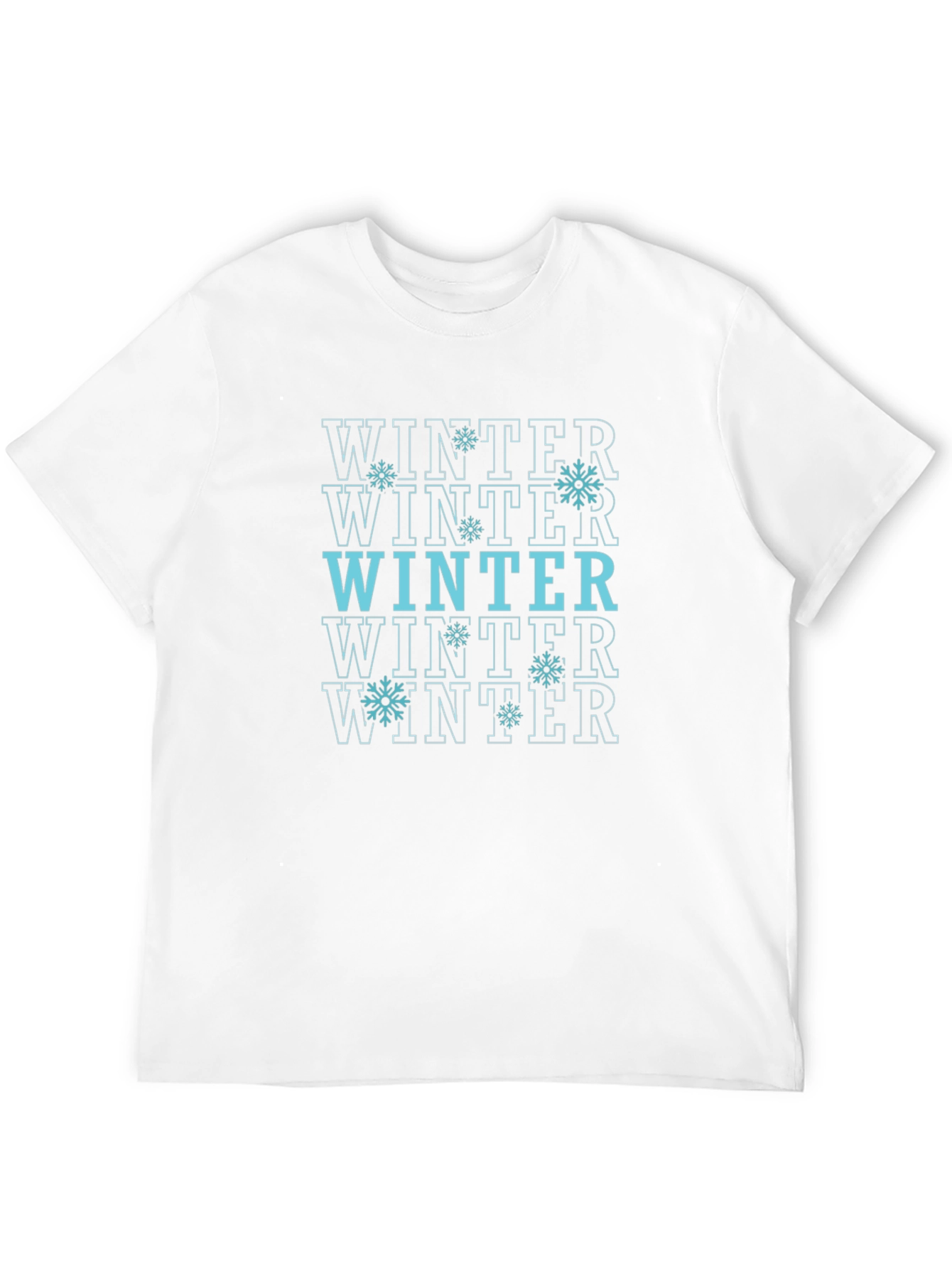 Winter Snowflake Graphic Tee - Stylish Seasonal Apparel