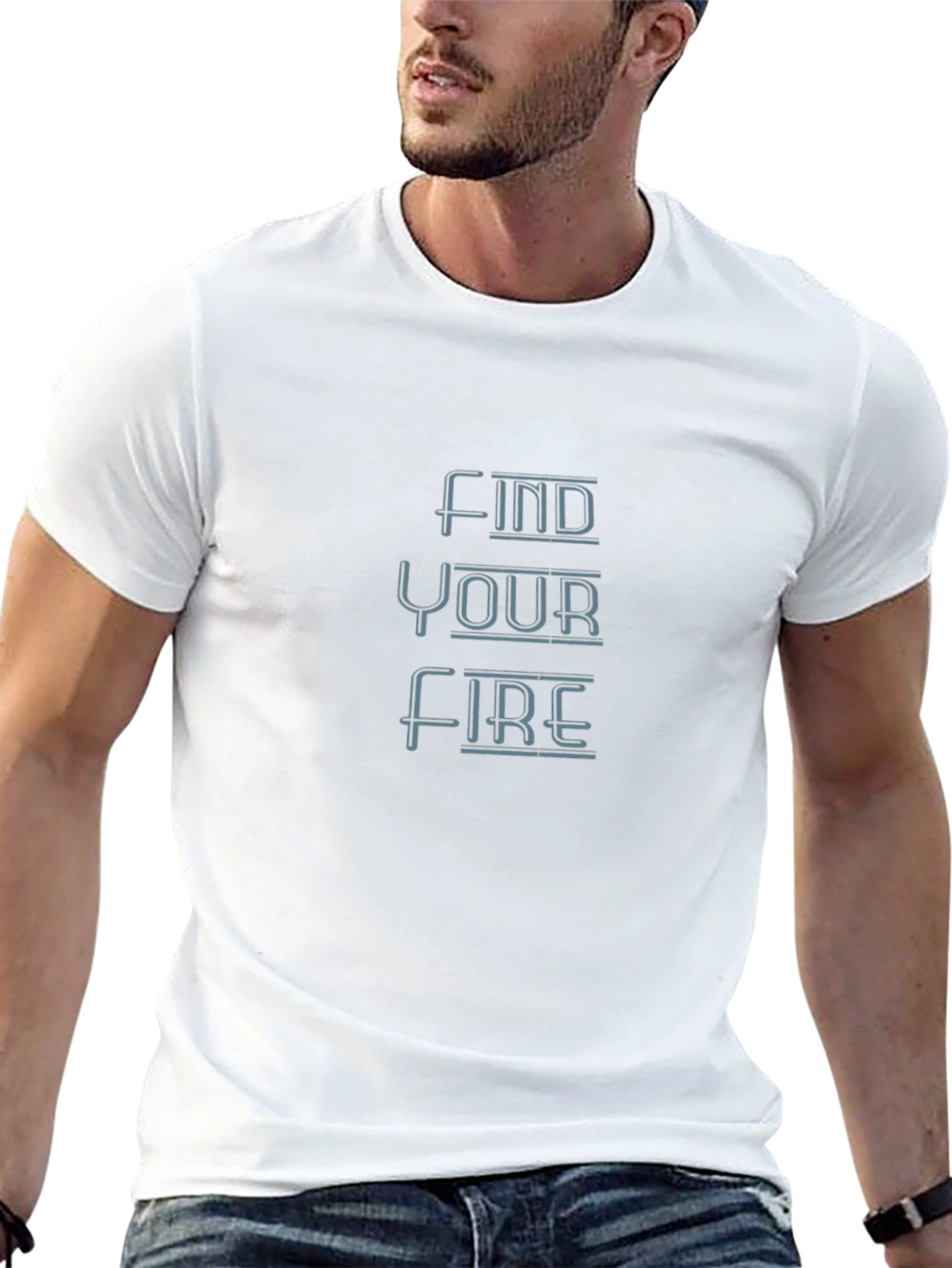 Find Your Fire Graphic Tee - Motivational T-Shirt