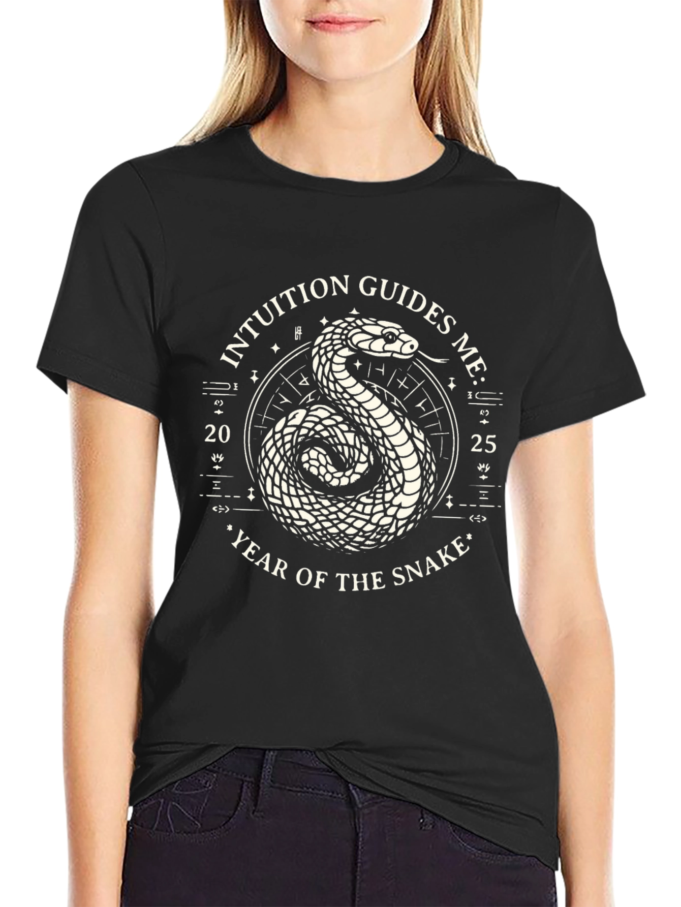 Intuition Guides Me Snake Graphic Tee