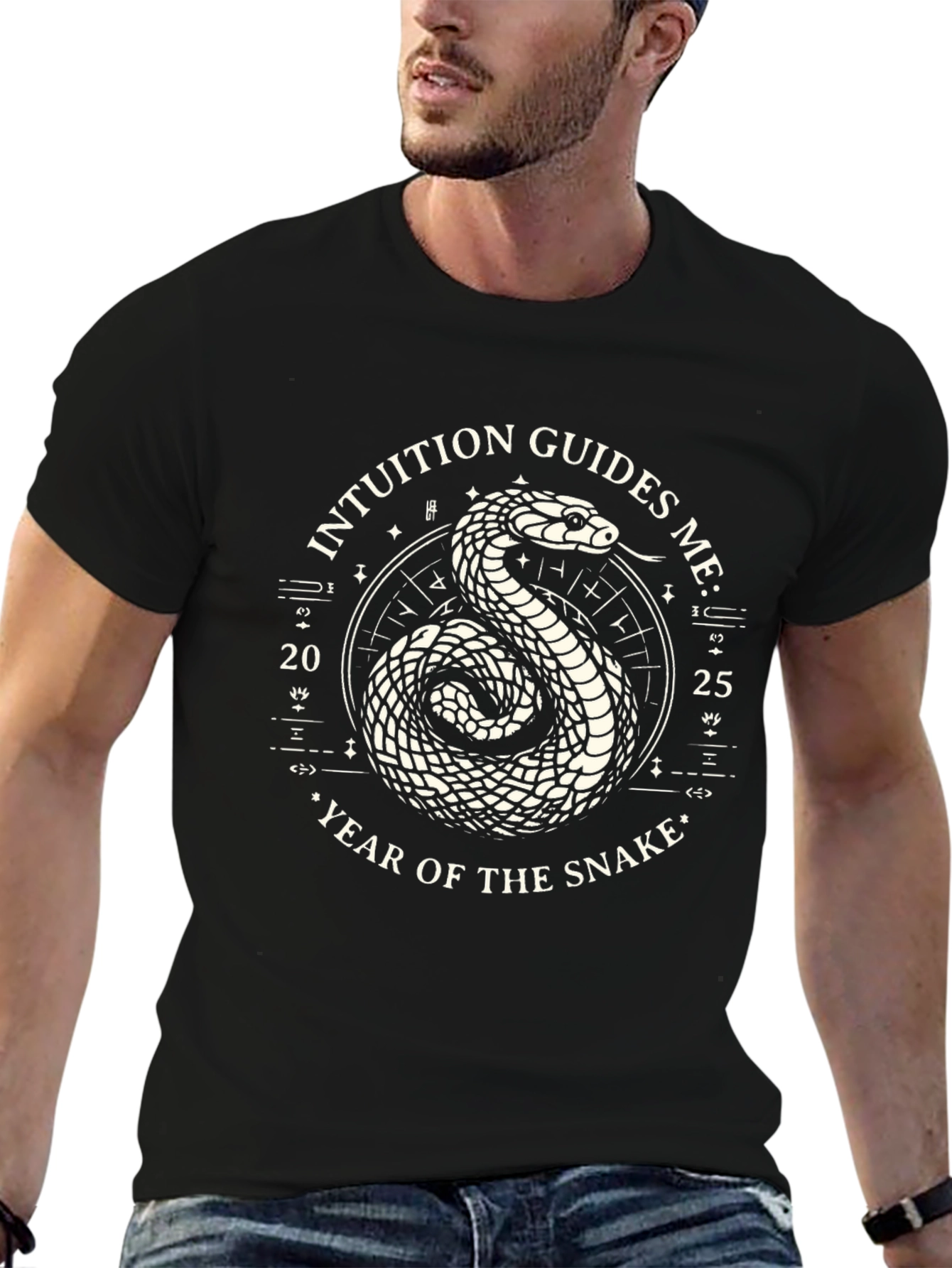 Intuition Guides Me Snake Graphic Tee