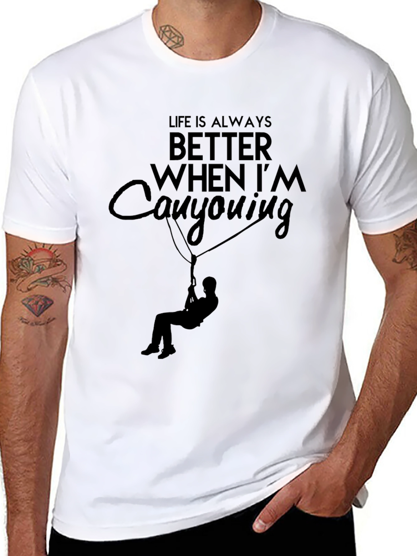 Canyoning Adventure T-Shirt - Life Is Always Better!