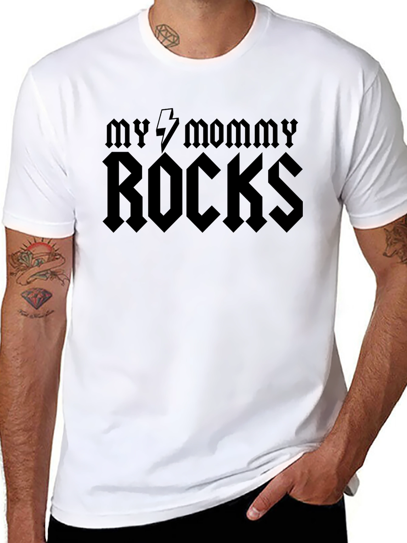 My Mommy Rocks T-Shirt - Black
