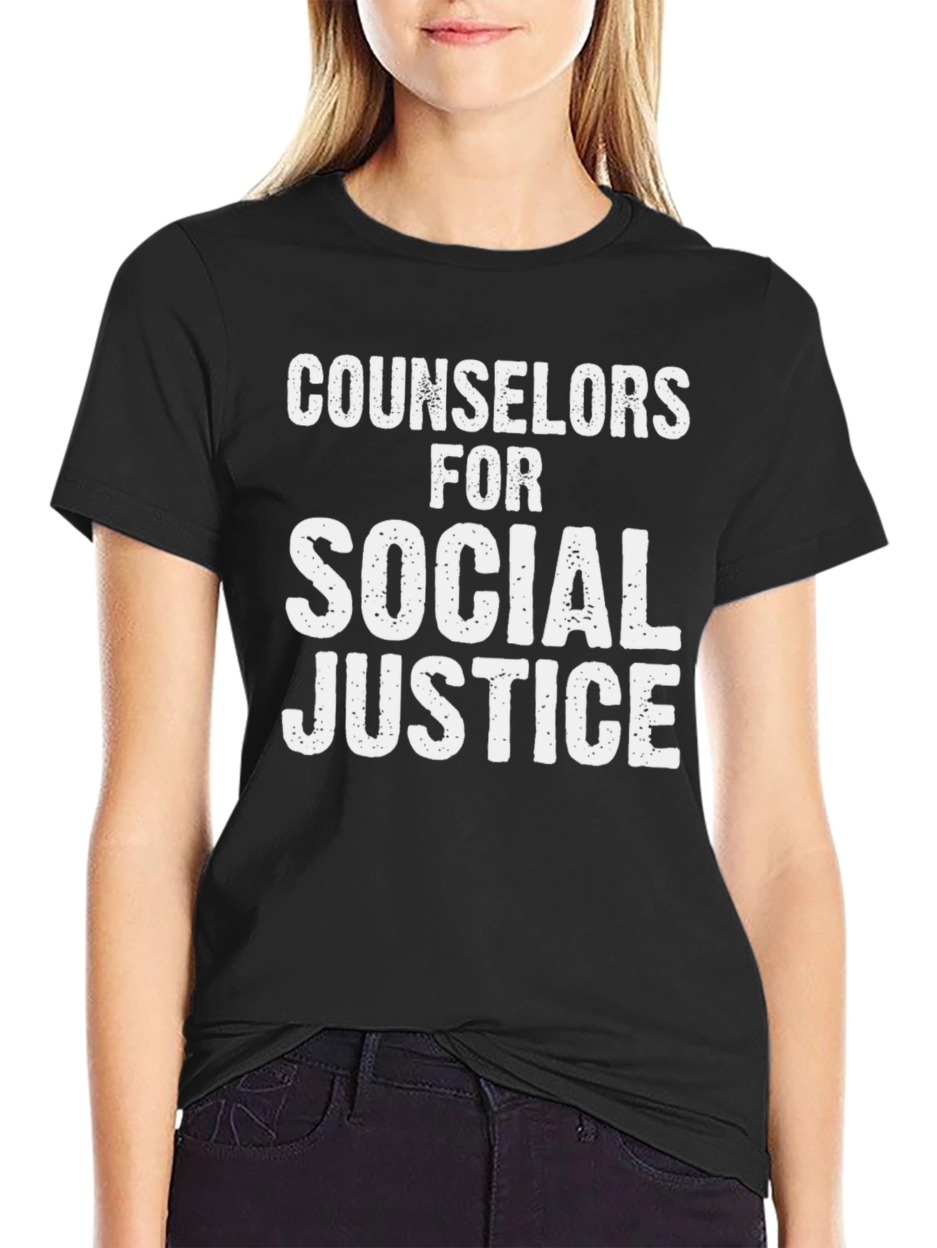Counselors for Social Justice Black T-Shirt