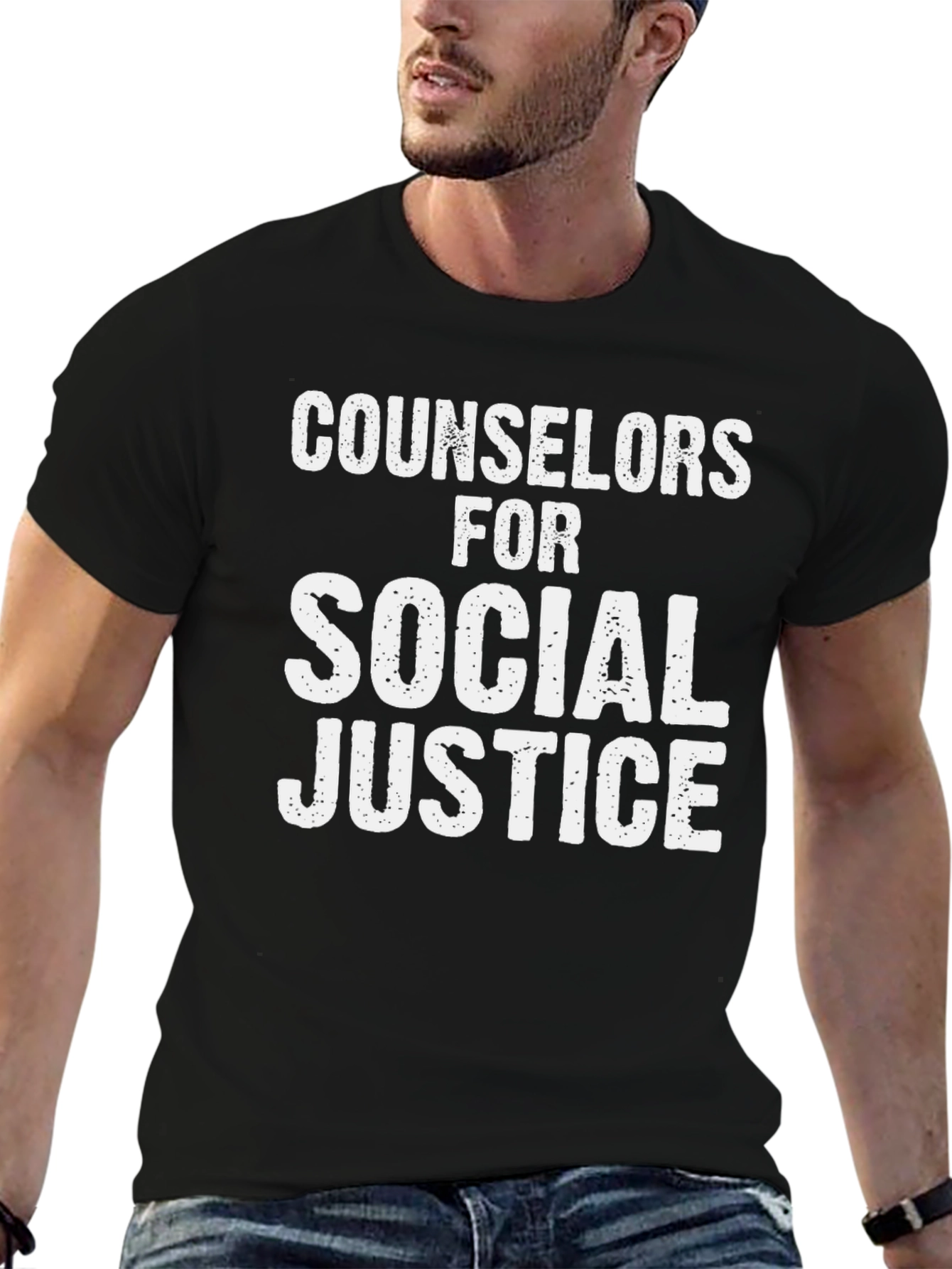 Counselors for Social Justice Black T-Shirt