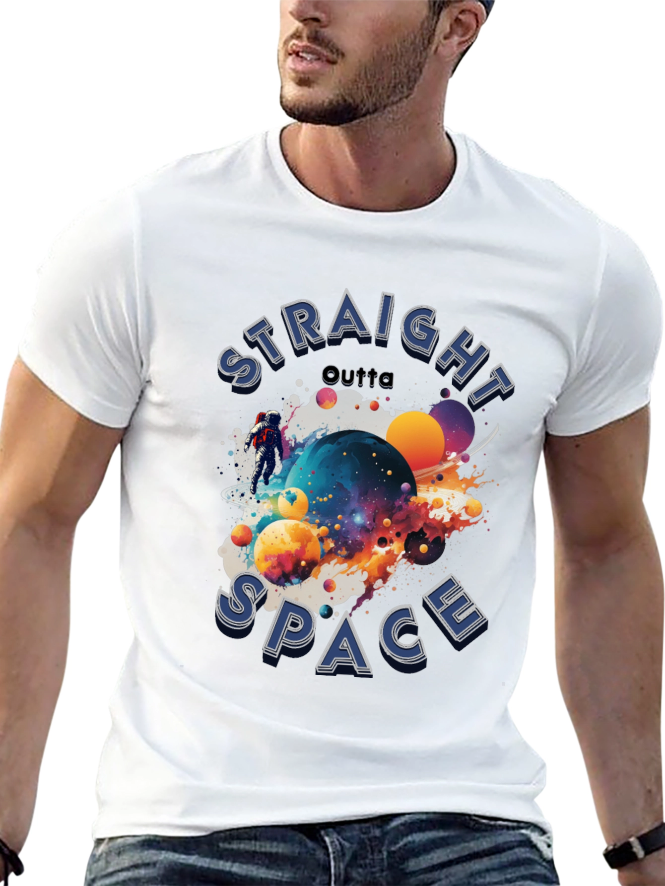 Straight Outta Space Graphic T-Shirt