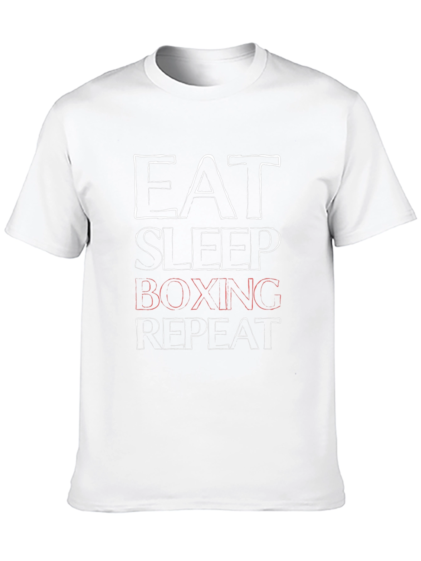 Eat Sleep Boxing Repeat Black T-Shirt