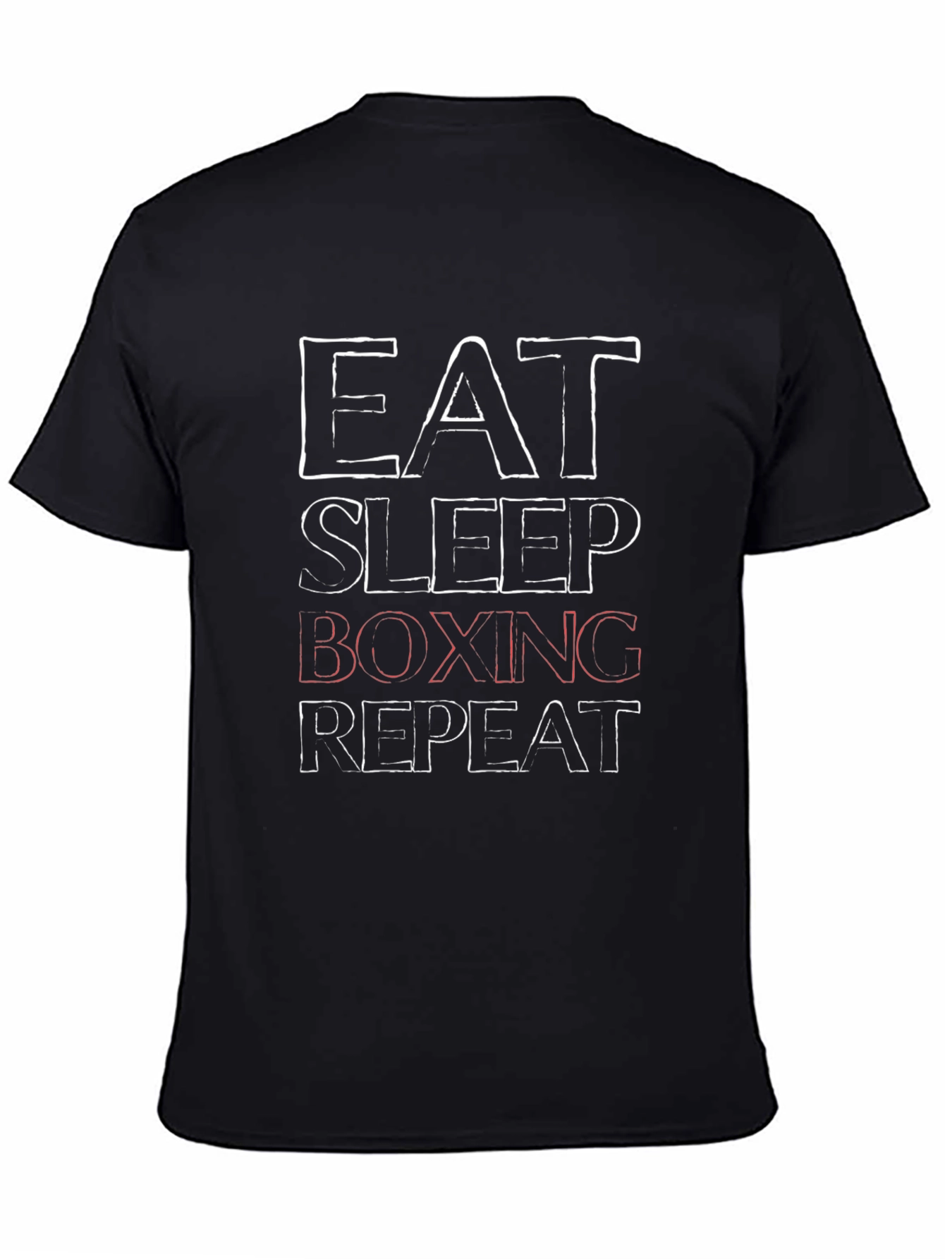 Eat Sleep Boxing Repeat Black T-Shirt