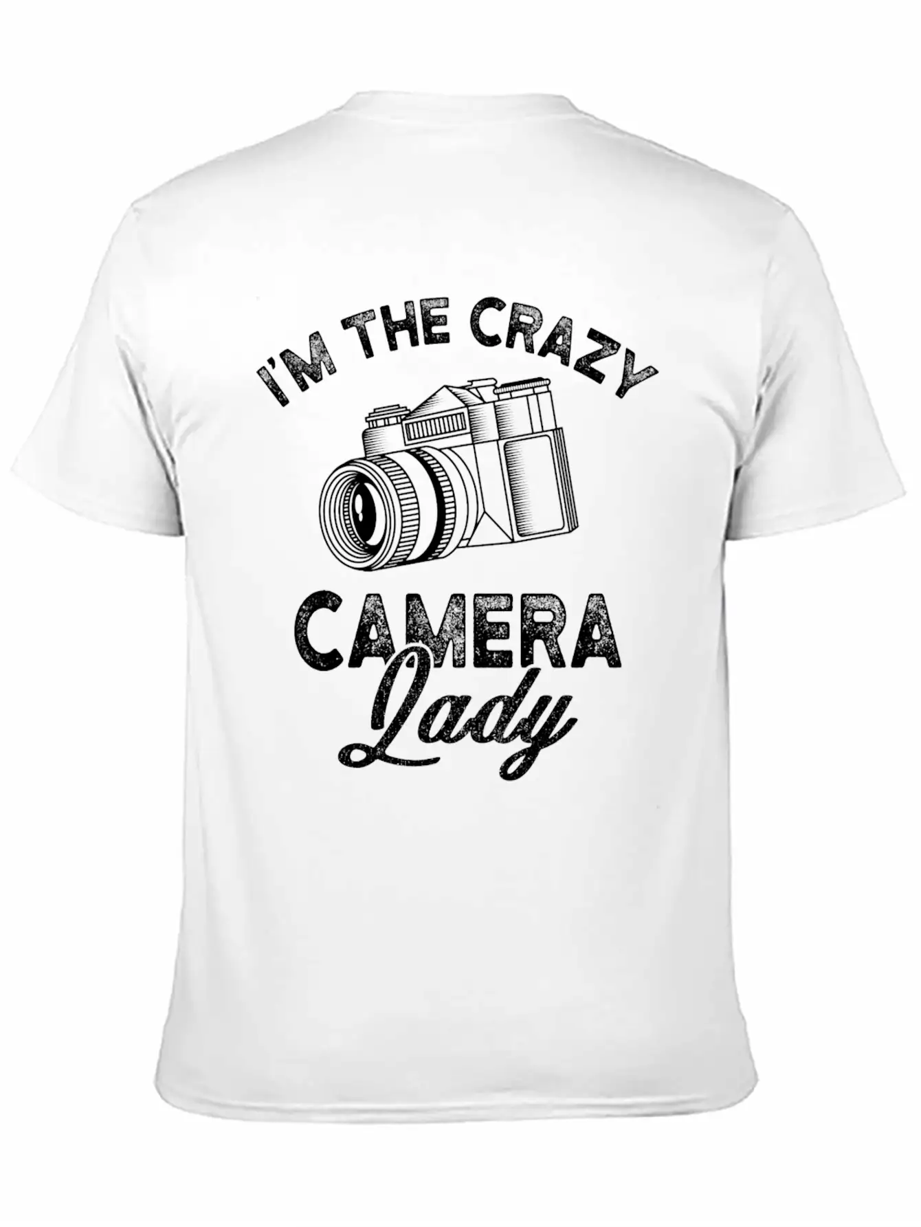 Crazy Camera Lady Funny Unisex Casual T-Shirt – Clean Design For Daily Comfort