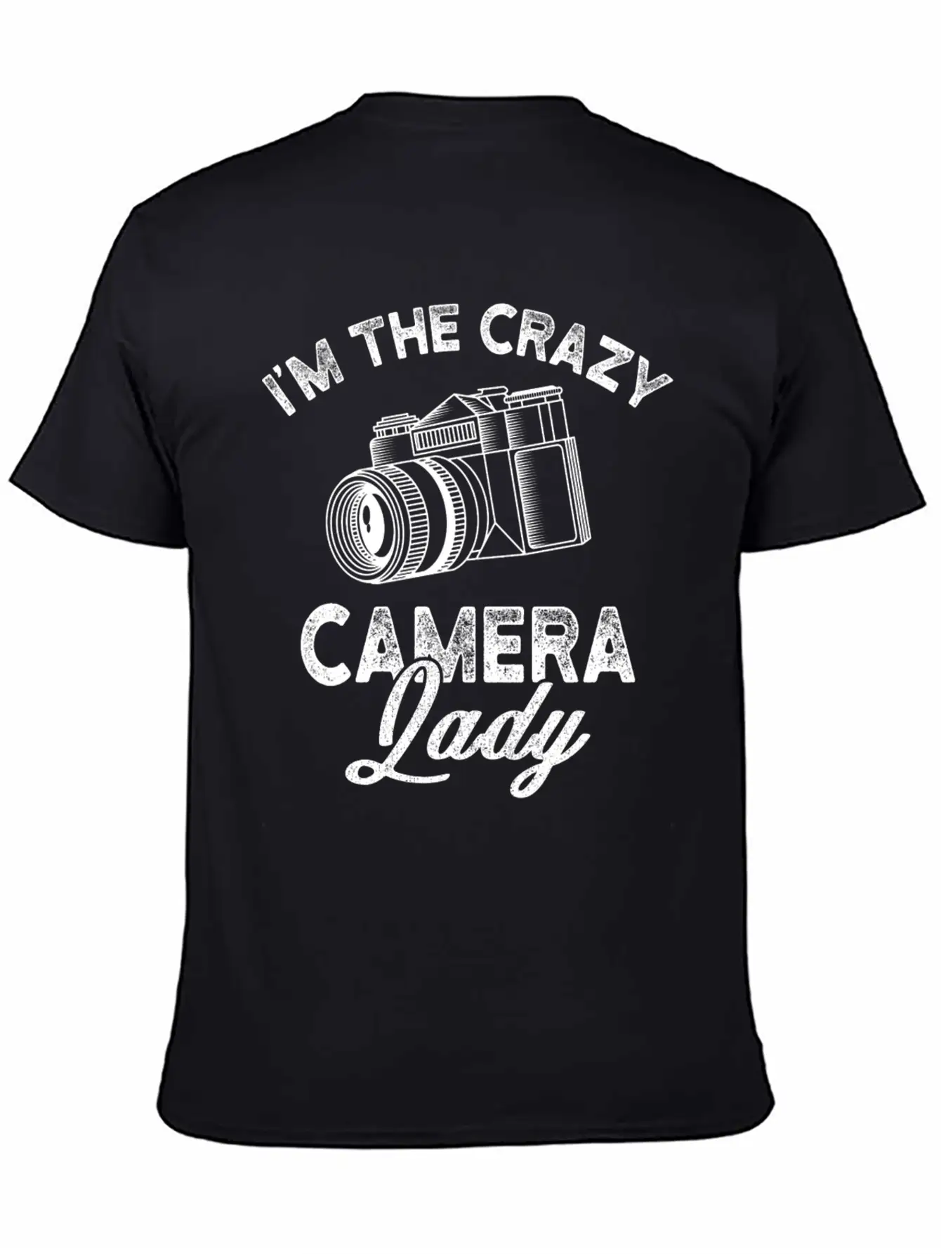 Crazy Camera Lady Funny Unisex Casual T-Shirt – Clean Design For Daily Comfort