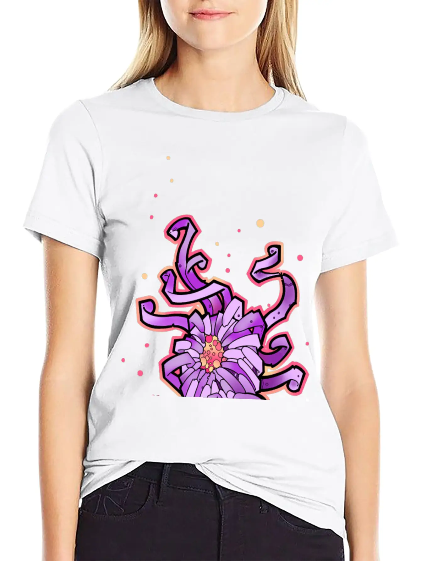 Crazy Chrysanthemum Flower Unisex Casual T-Shirt – Clean Design For Daily Comfort