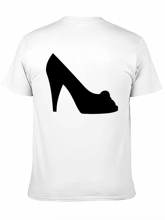 High Heel Silhouette Black Graphic Tee