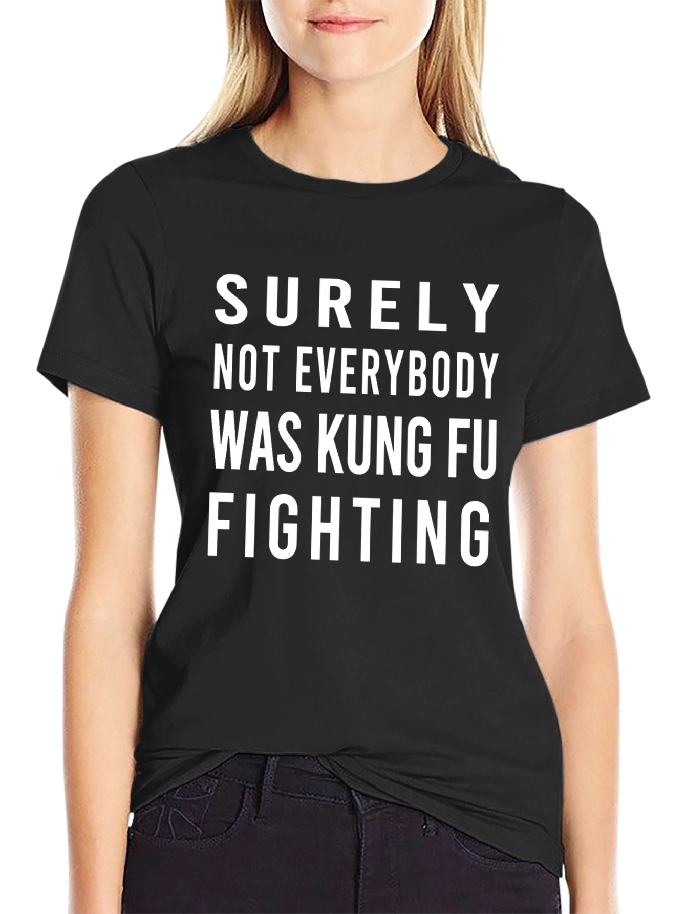 Kung Fu Fighting Graphic Tee - Retro Humor