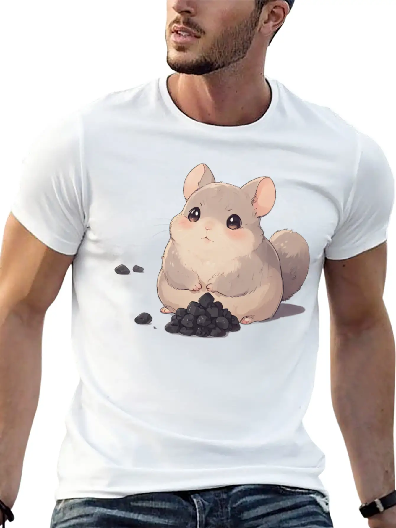 Cute Chinchilla - Cute Animals Unisex Casual T-Shirt – Clean Design For Daily Comfort