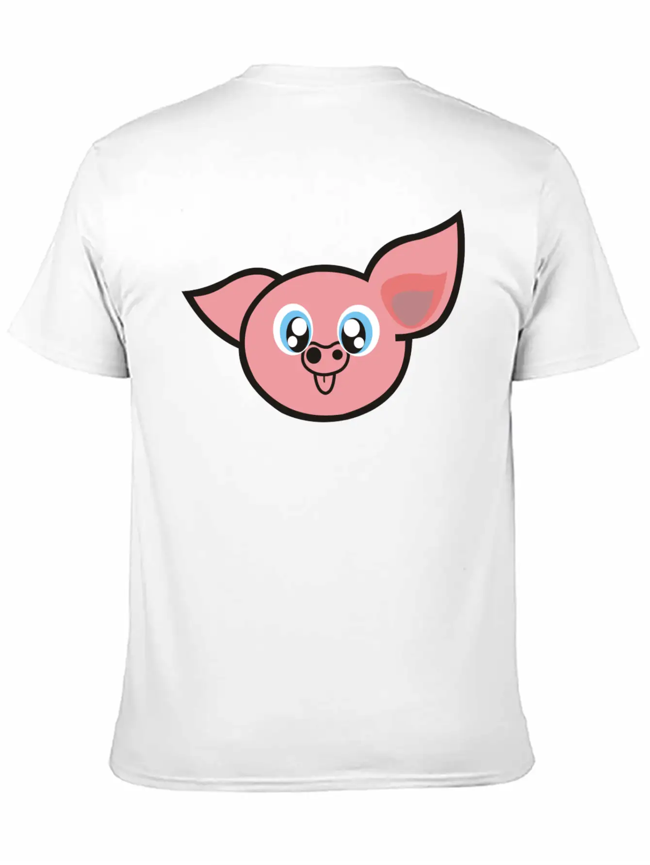 Cute Pig Unisex Casual T-Shirt – Clean Design For Daily Comfort