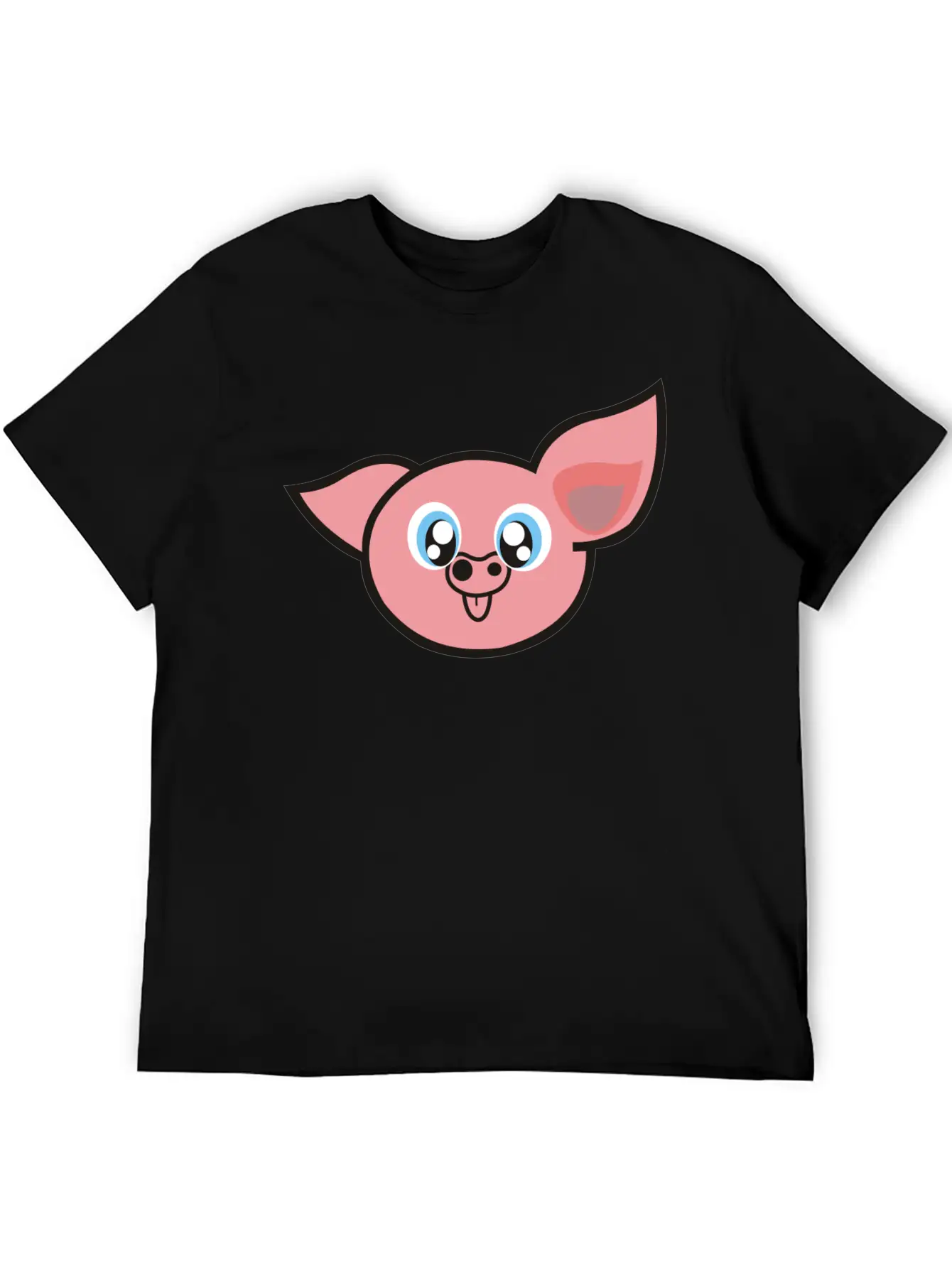 Cute Pig Unisex Casual T-Shirt – Clean Design For Daily Comfort