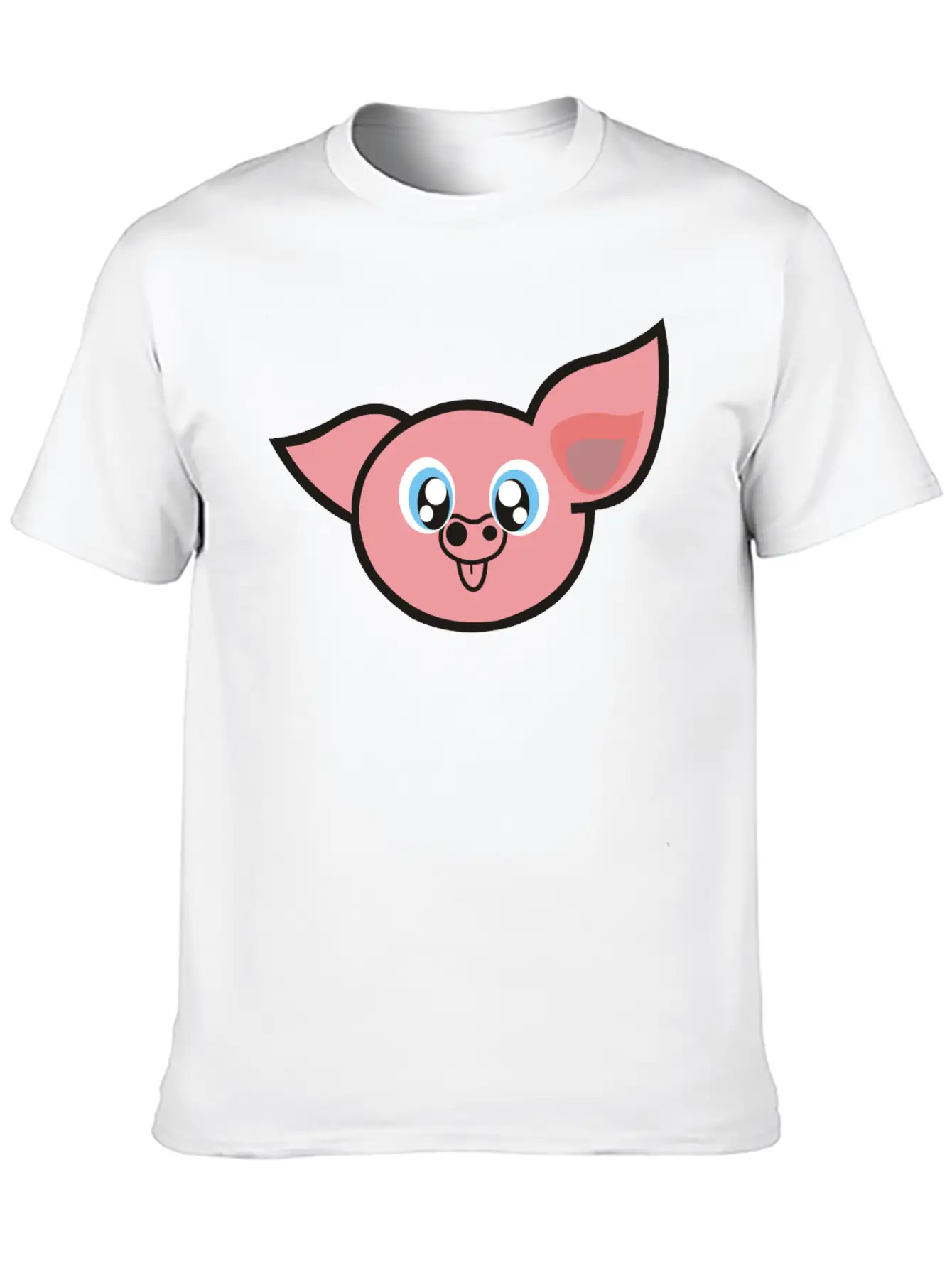 Cute Pig Unisex Casual T-Shirt – Clean Design For Daily Comfort