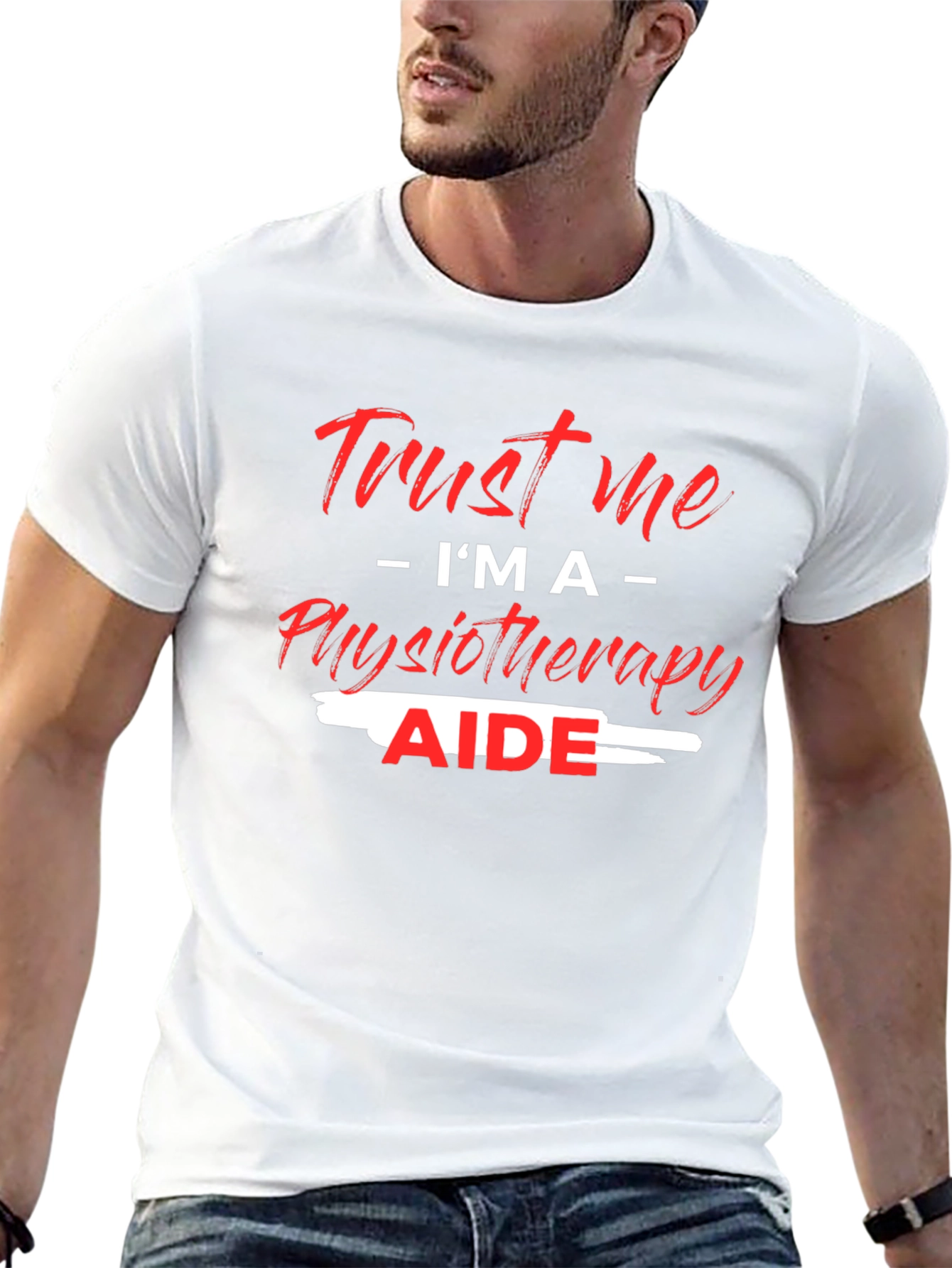 Trust Me Im A Physiotherapy Aide Black T-Shirt