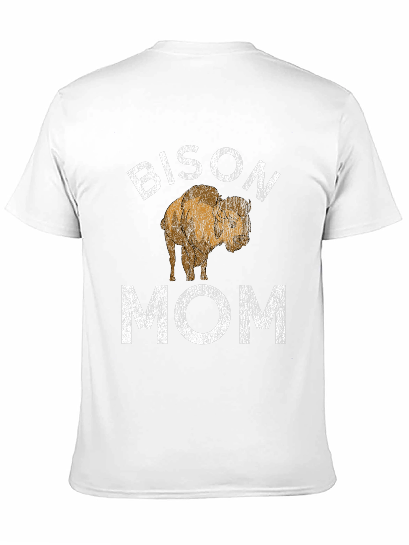 Bison Mom Graphic Tee - Black Cotton T-Shirt