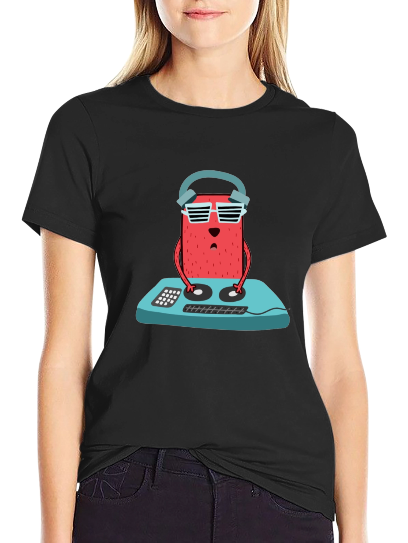 DJ Bear T-Shirt - Cool Cartoon Graphic Tee