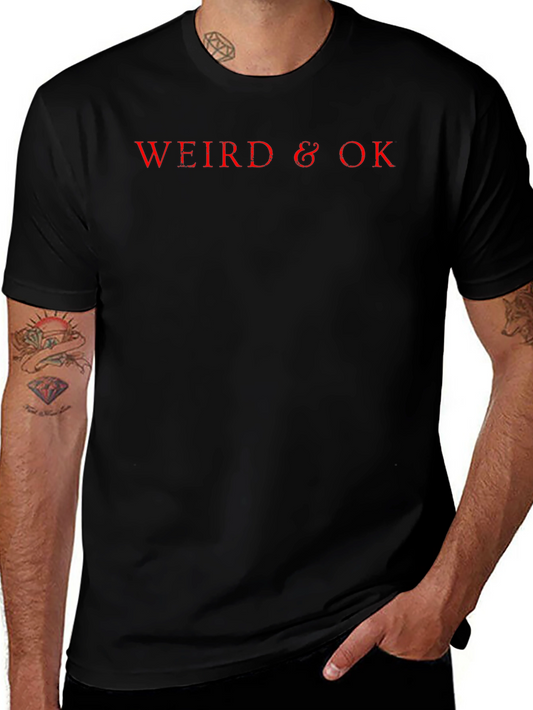 Weird & OK Black T-Shirt