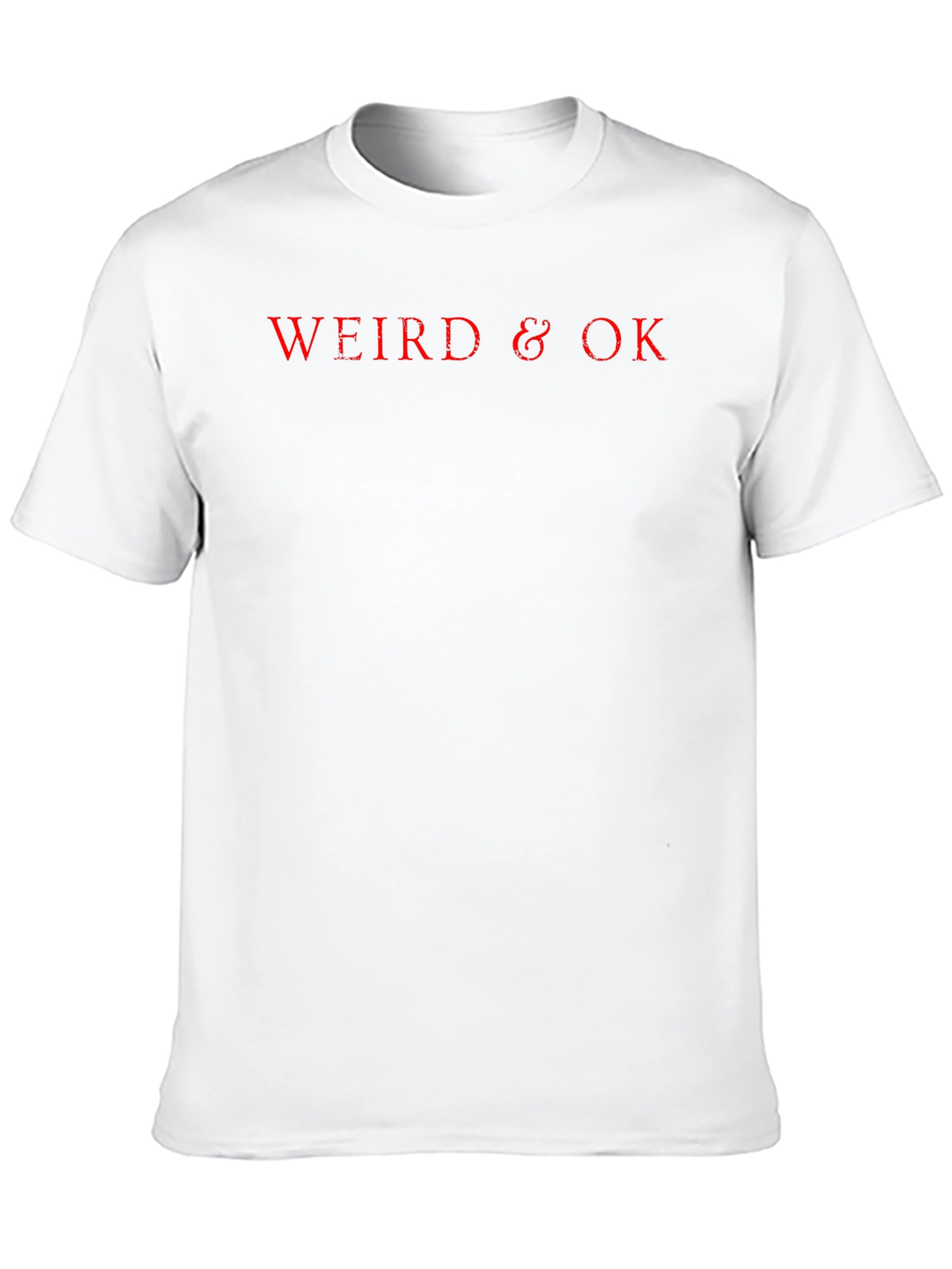 Weird & OK Black T-Shirt