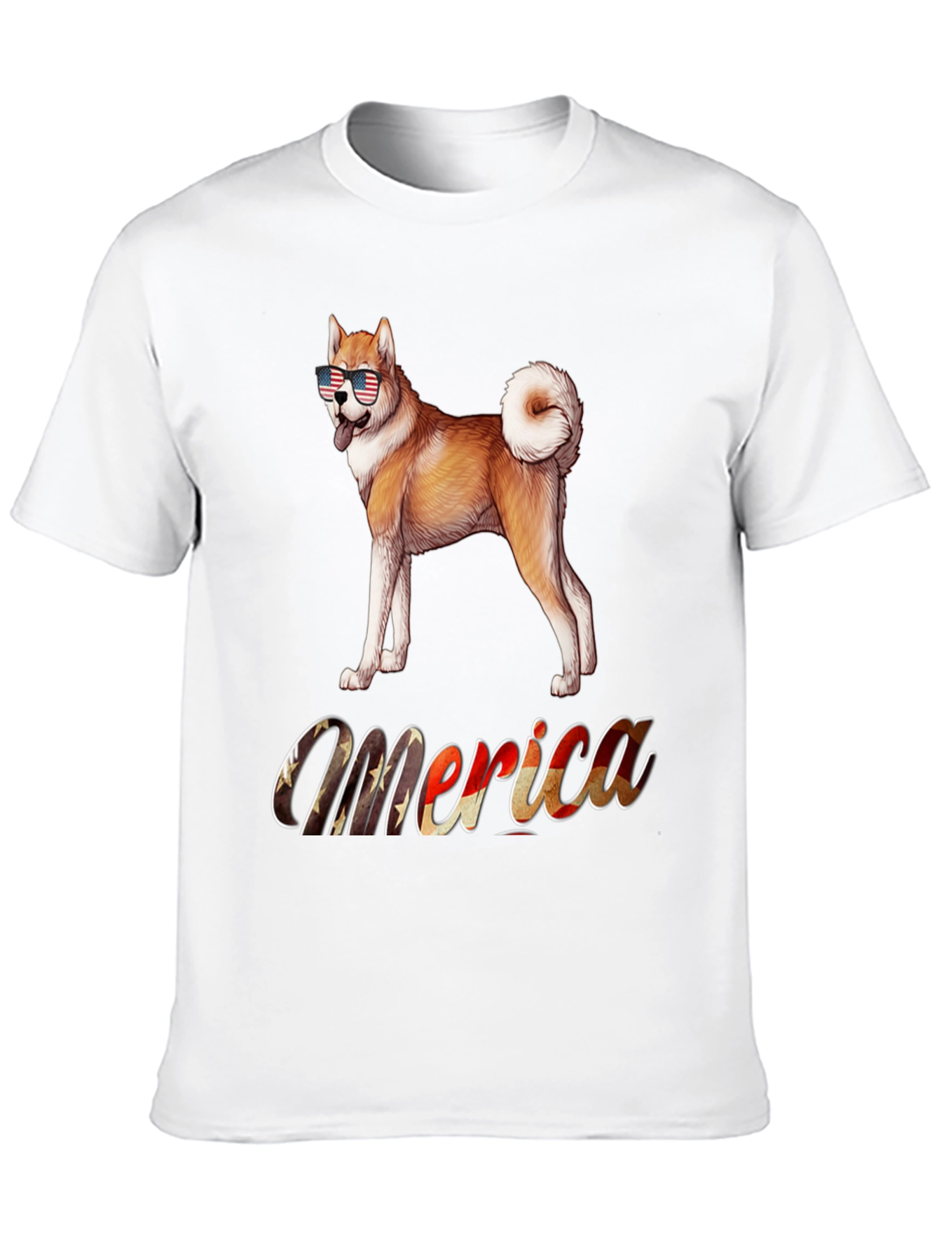 Patriotic Akita Merica T-Shirt