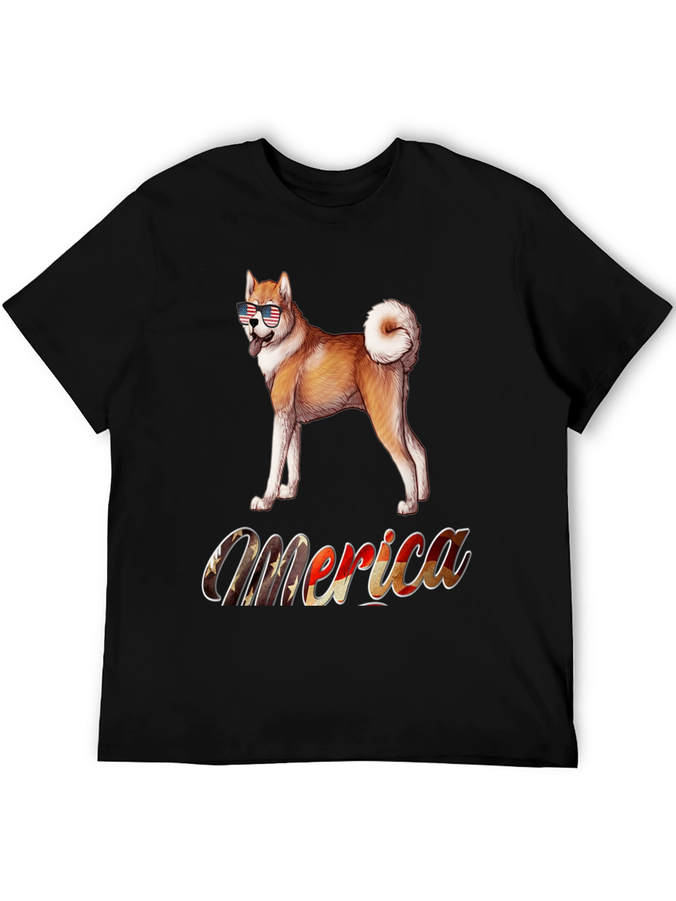 Patriotic Akita Merica T-Shirt