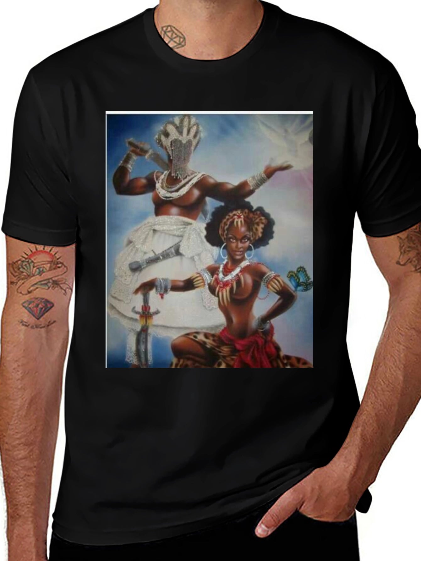 Orisha Oshun Yemoja T-Shirt Afrocentric Goddess Art