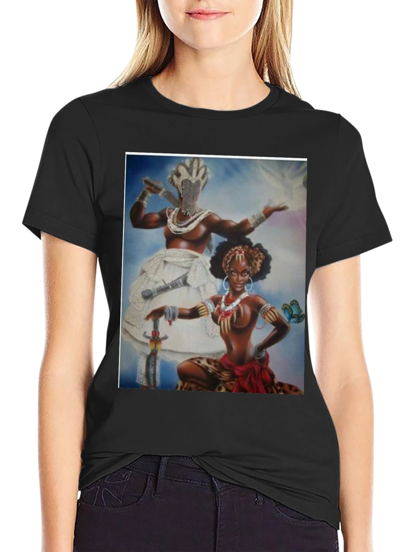 Orisha Oshun Yemoja T-Shirt Afrocentric Goddess Art