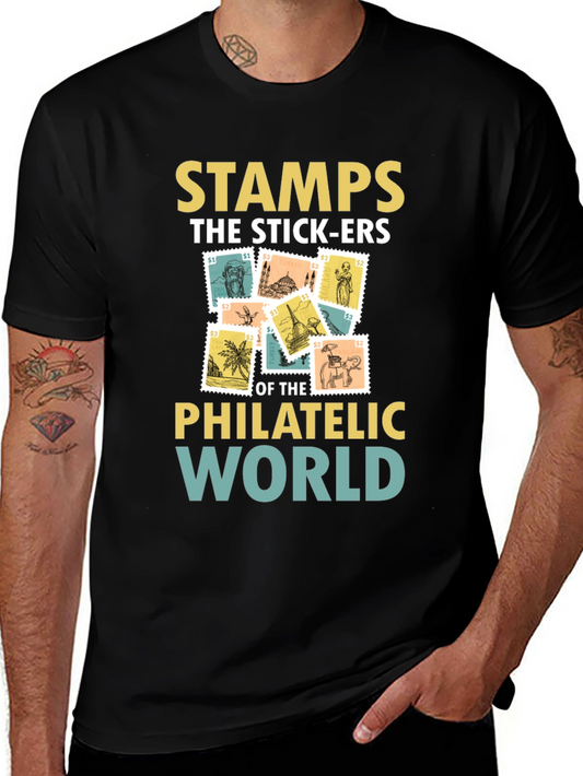 Philatelic World T-Shirt - Stamps the Stick-ers