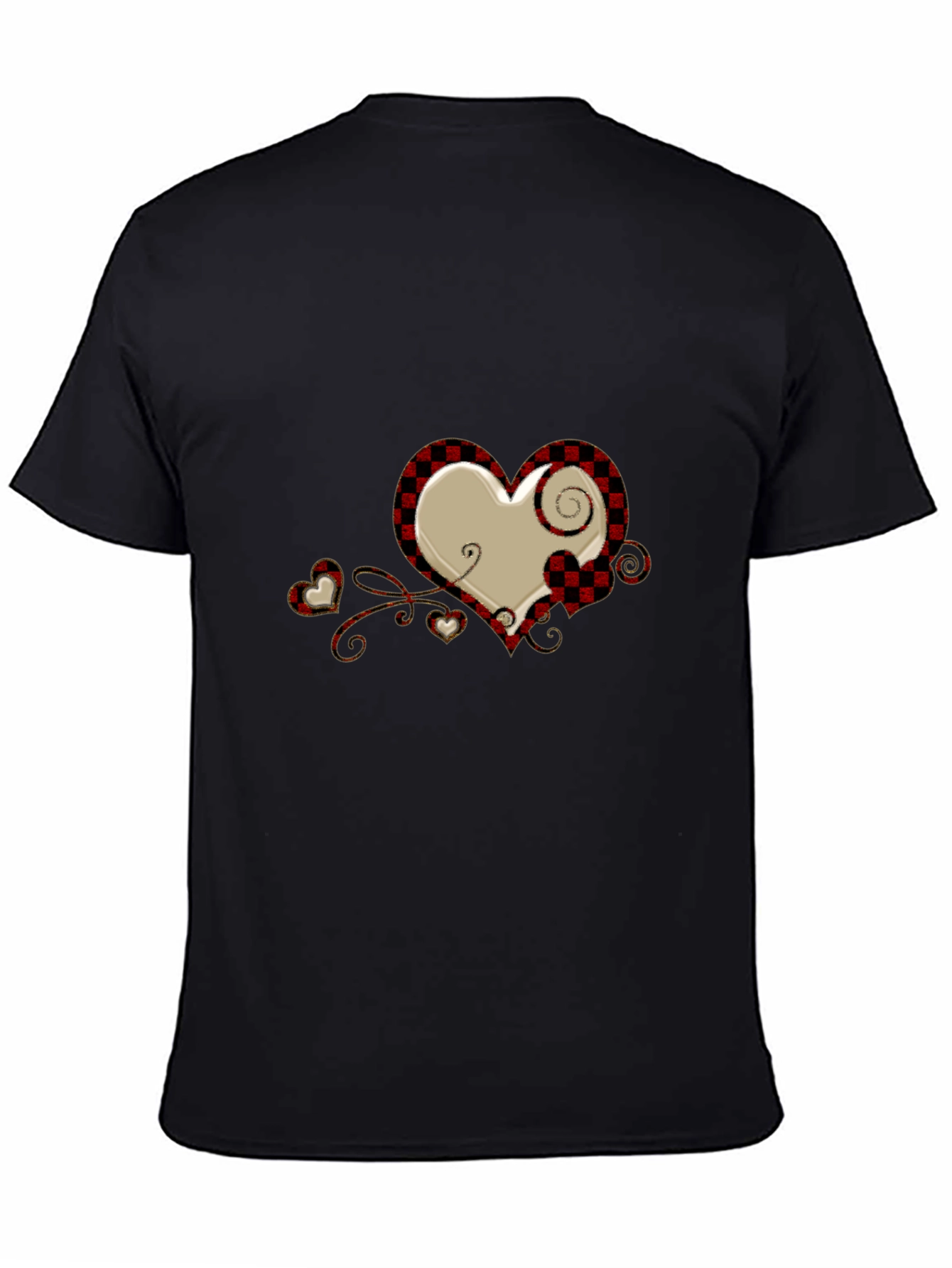 Plaid Heart Graphic Tee