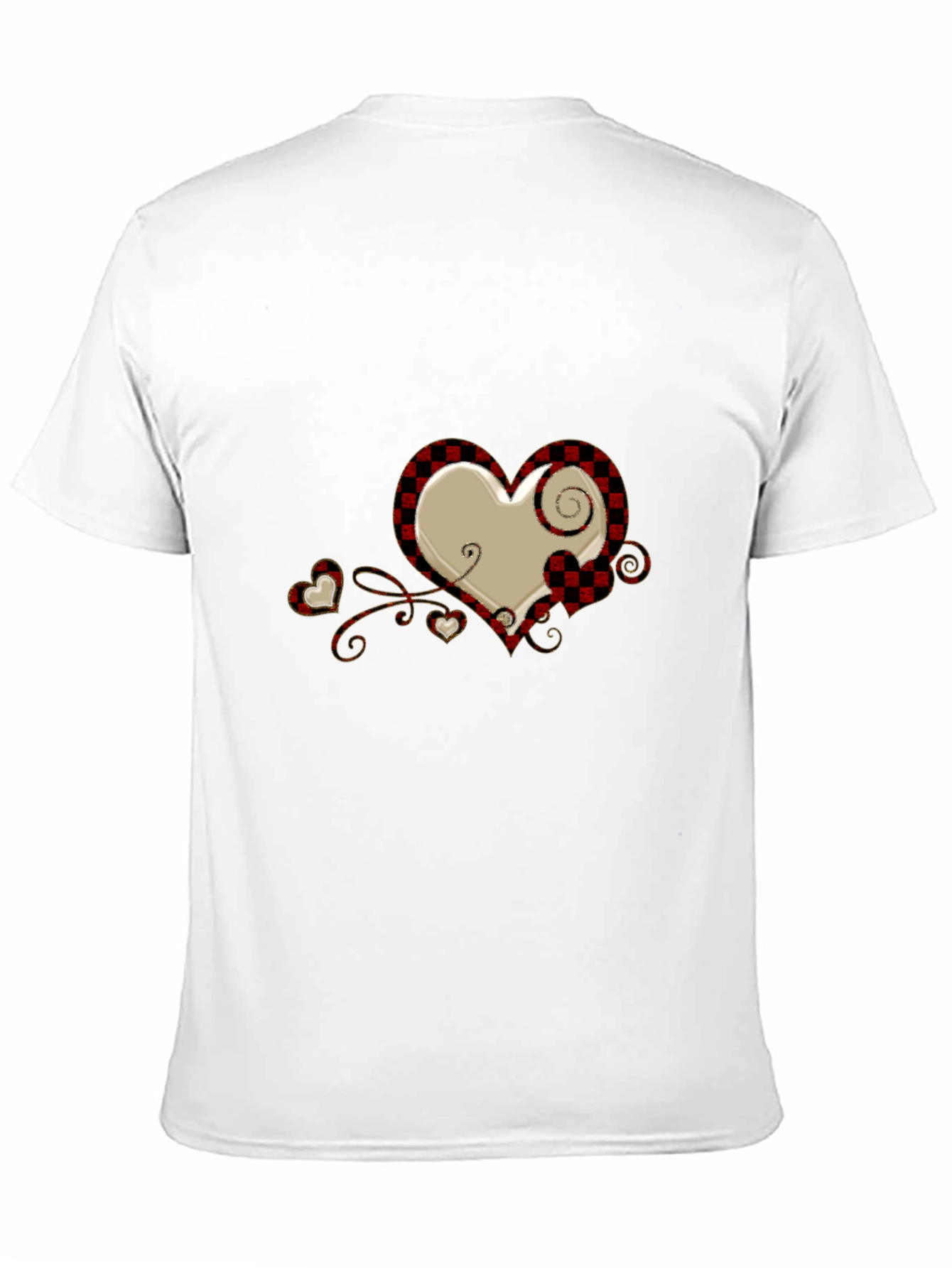 Plaid Heart Graphic Tee