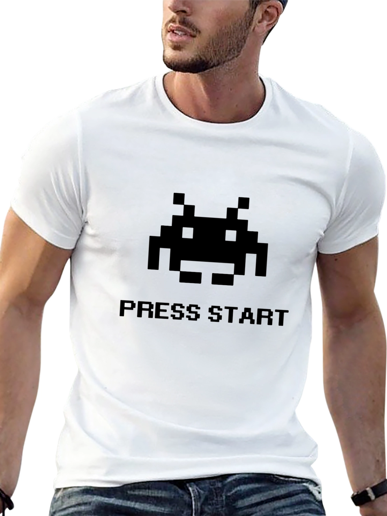 Retro Gamer T-Shirt - Press Start