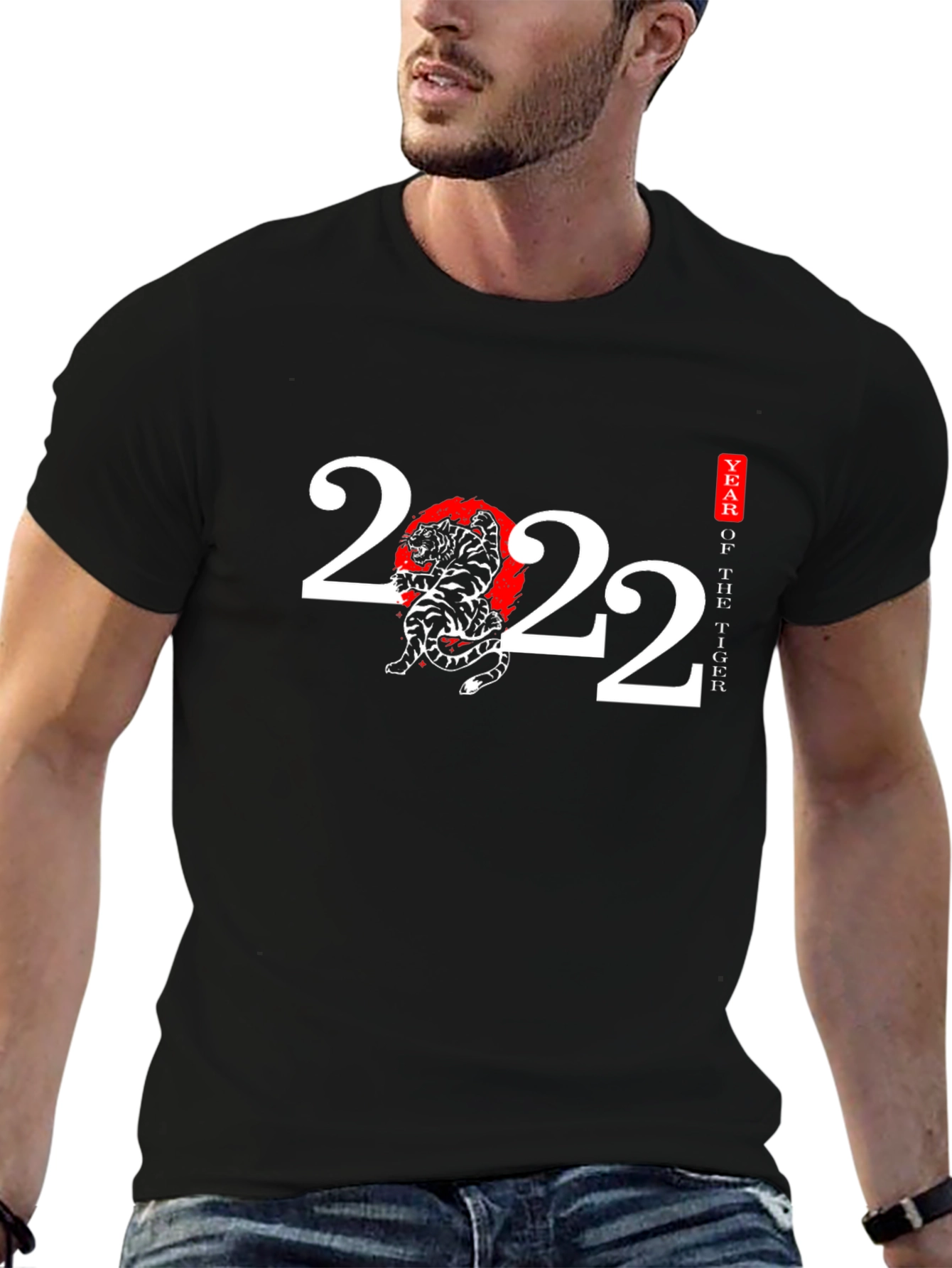 Year of the Tiger 2022 Black Graphic Tee