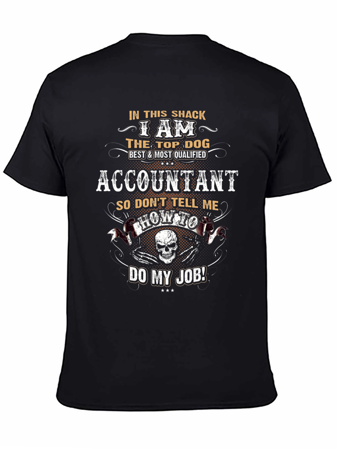 Accountant Top Dog Graphic T-Shirt