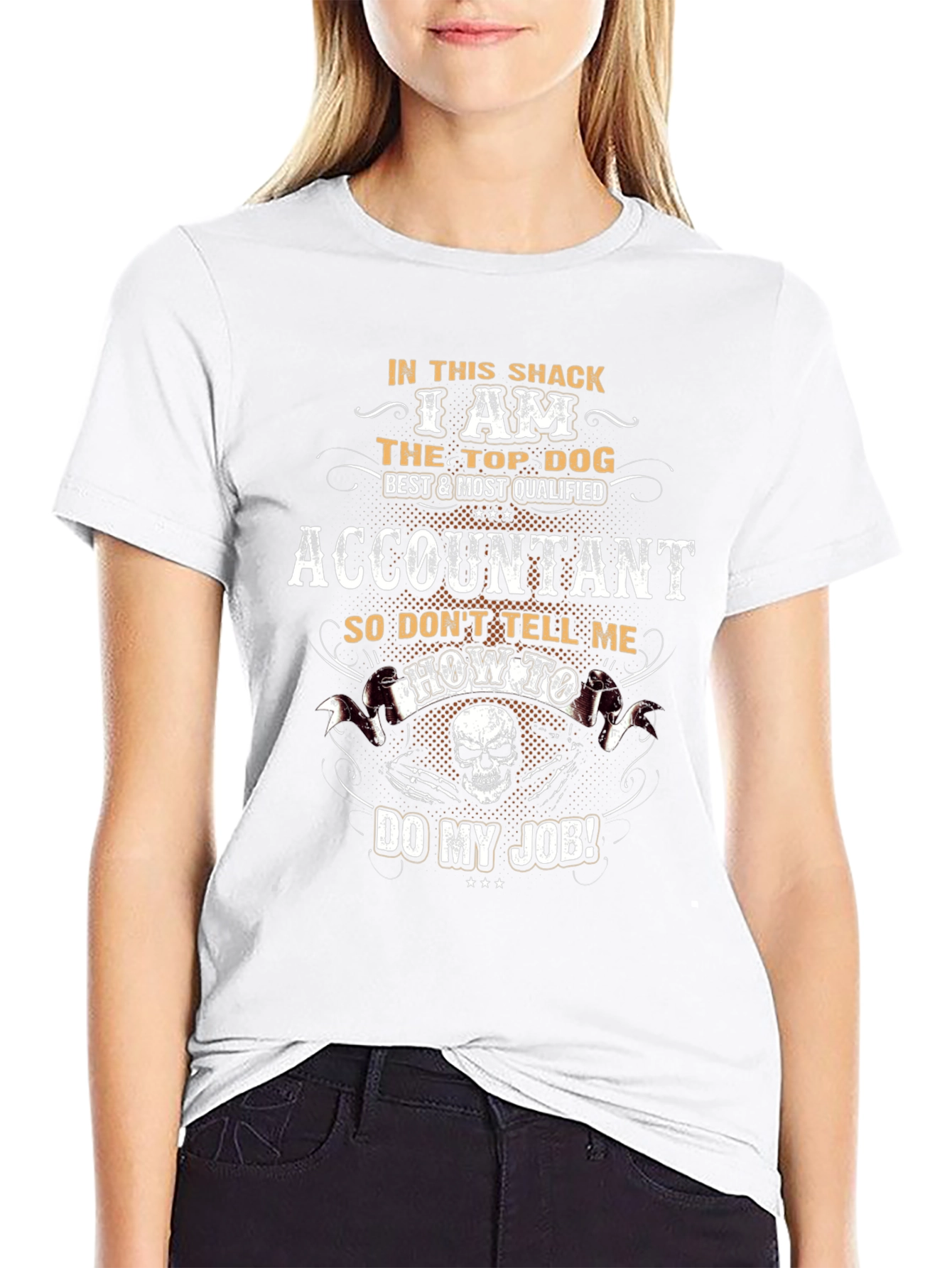 Accountant Top Dog Graphic T-Shirt