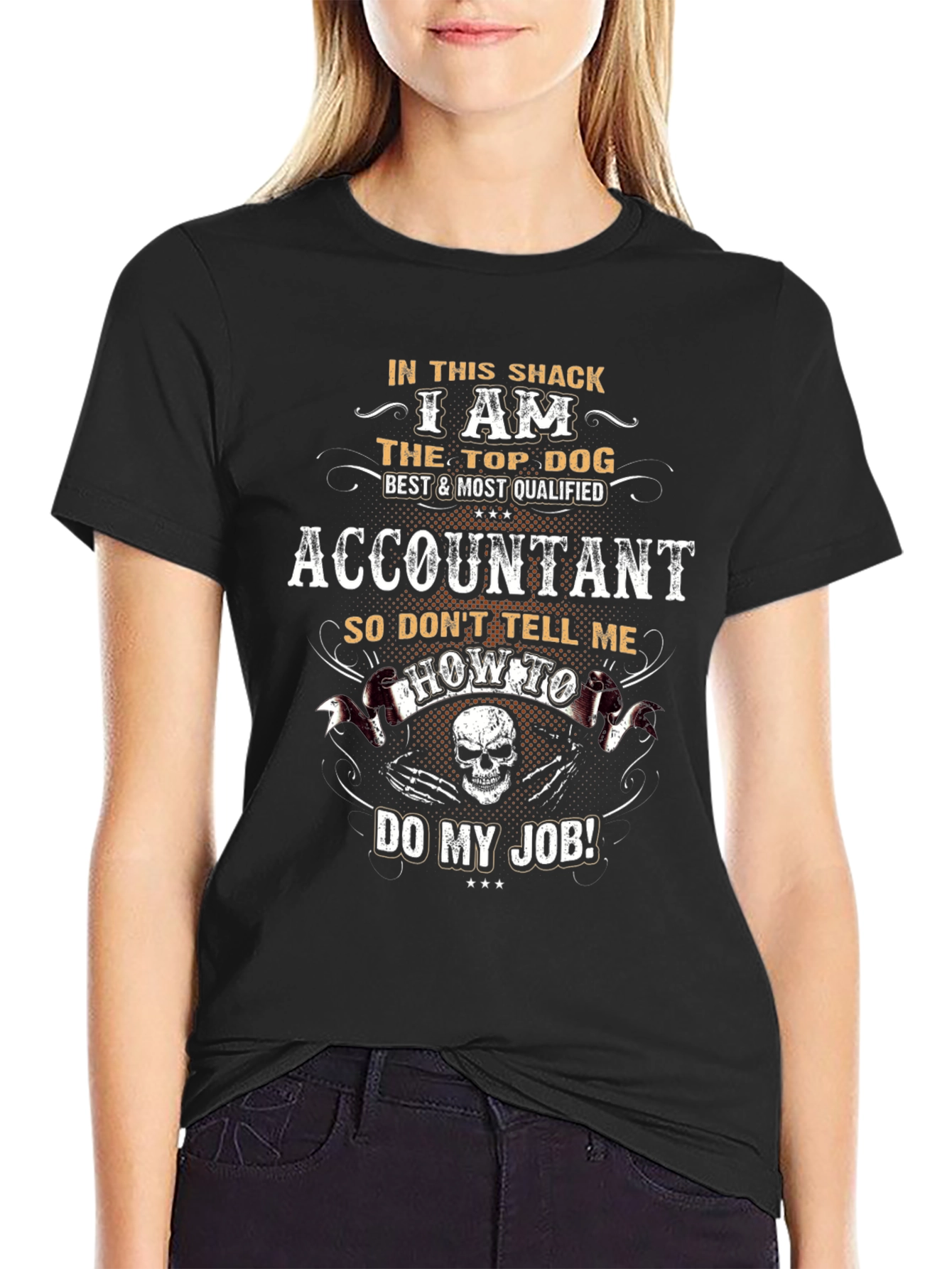 Accountant Top Dog Graphic T-Shirt