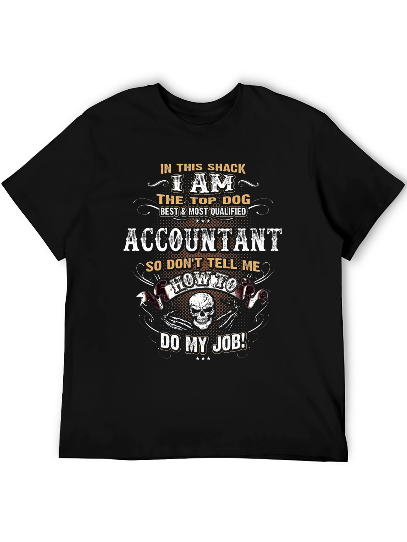 Accountant Top Dog Graphic T-Shirt