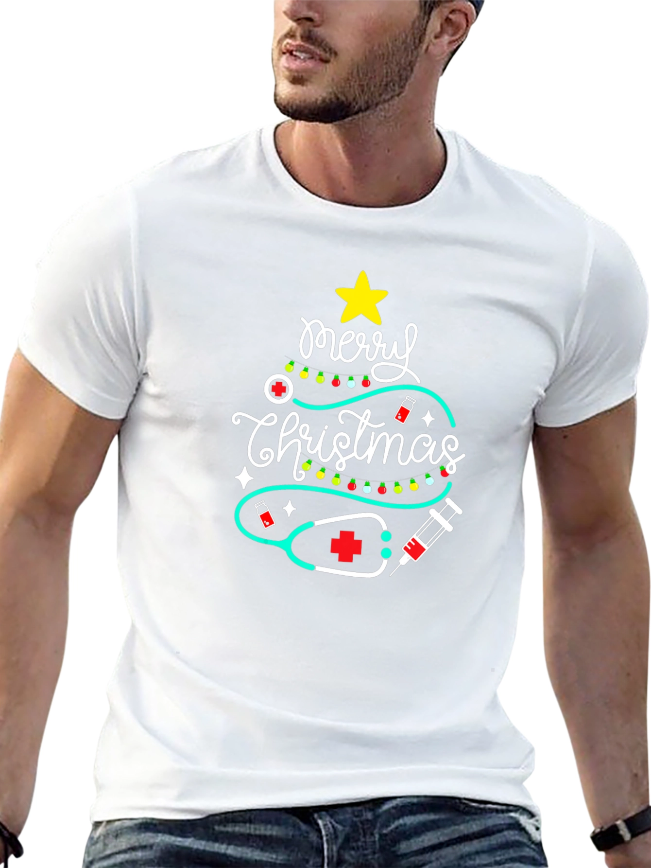 Merry Christmas Nurse T-Shirt Holiday Tee