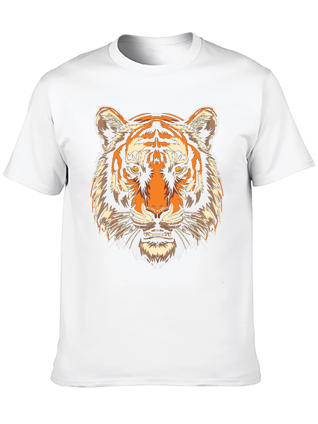 Tiger Graphic Print Black T-Shirt