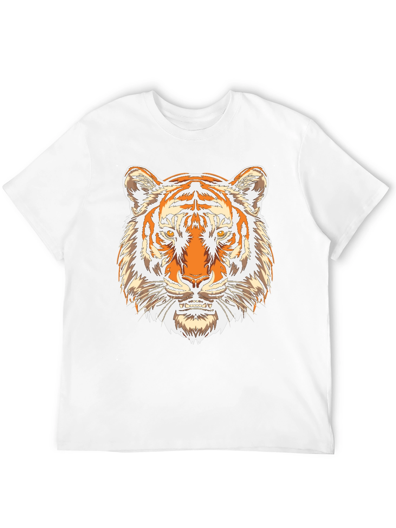Tiger Graphic Print Black T-Shirt