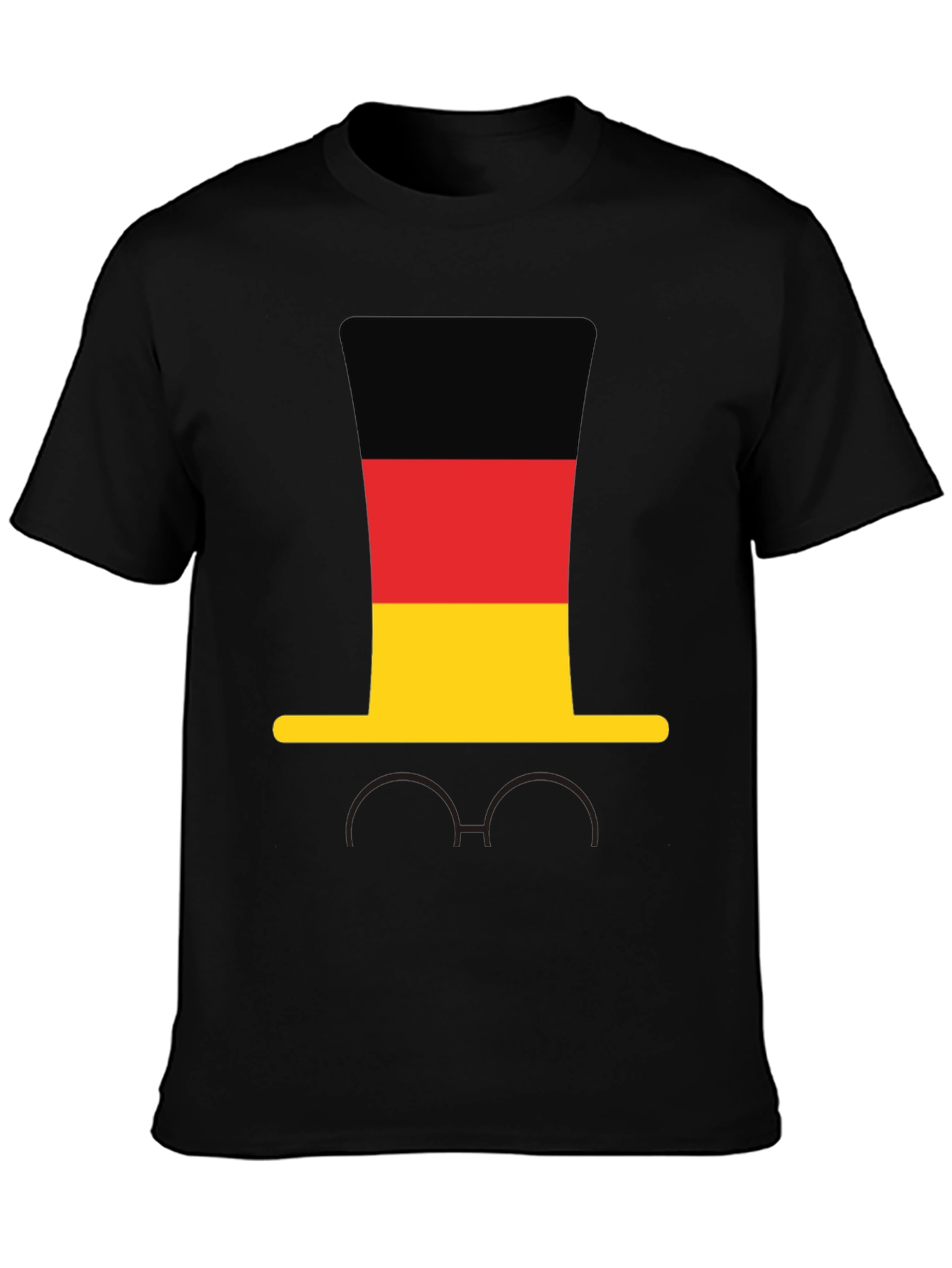 Germany Flag Hat & Glasses T-Shirt