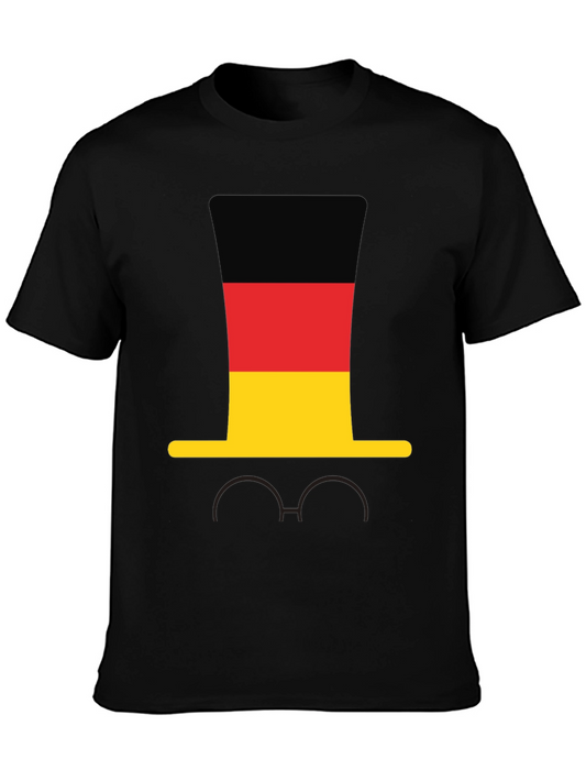 Germany Flag Hat & Glasses T-Shirt