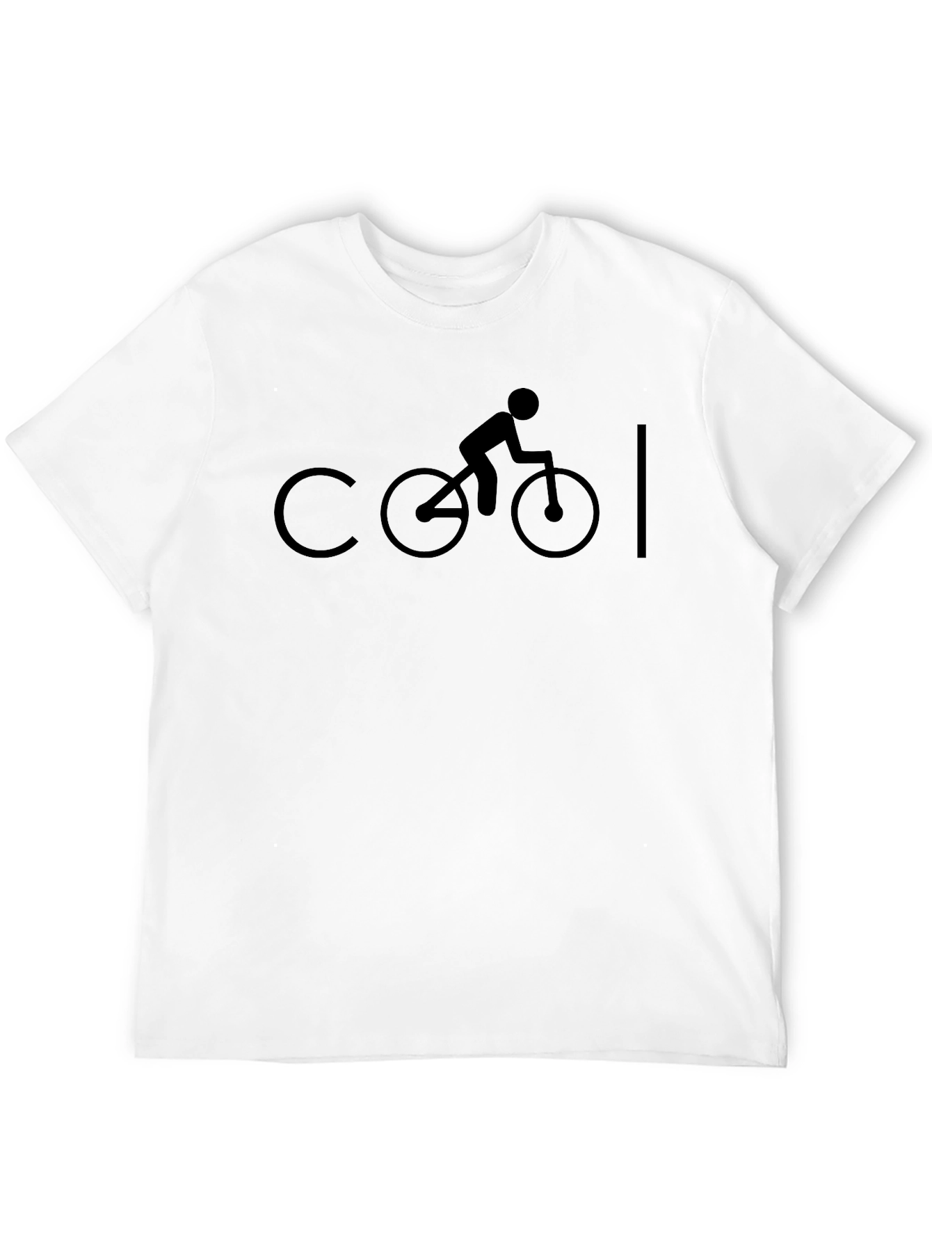 Cool Cyclist Graphic T-Shirt - Black