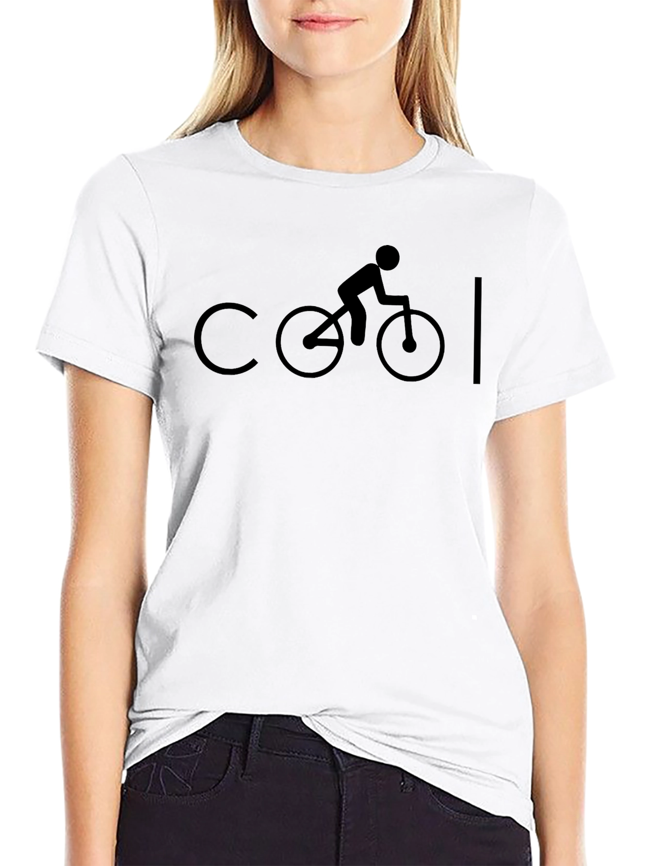 Cool Cyclist Graphic T-Shirt - Black