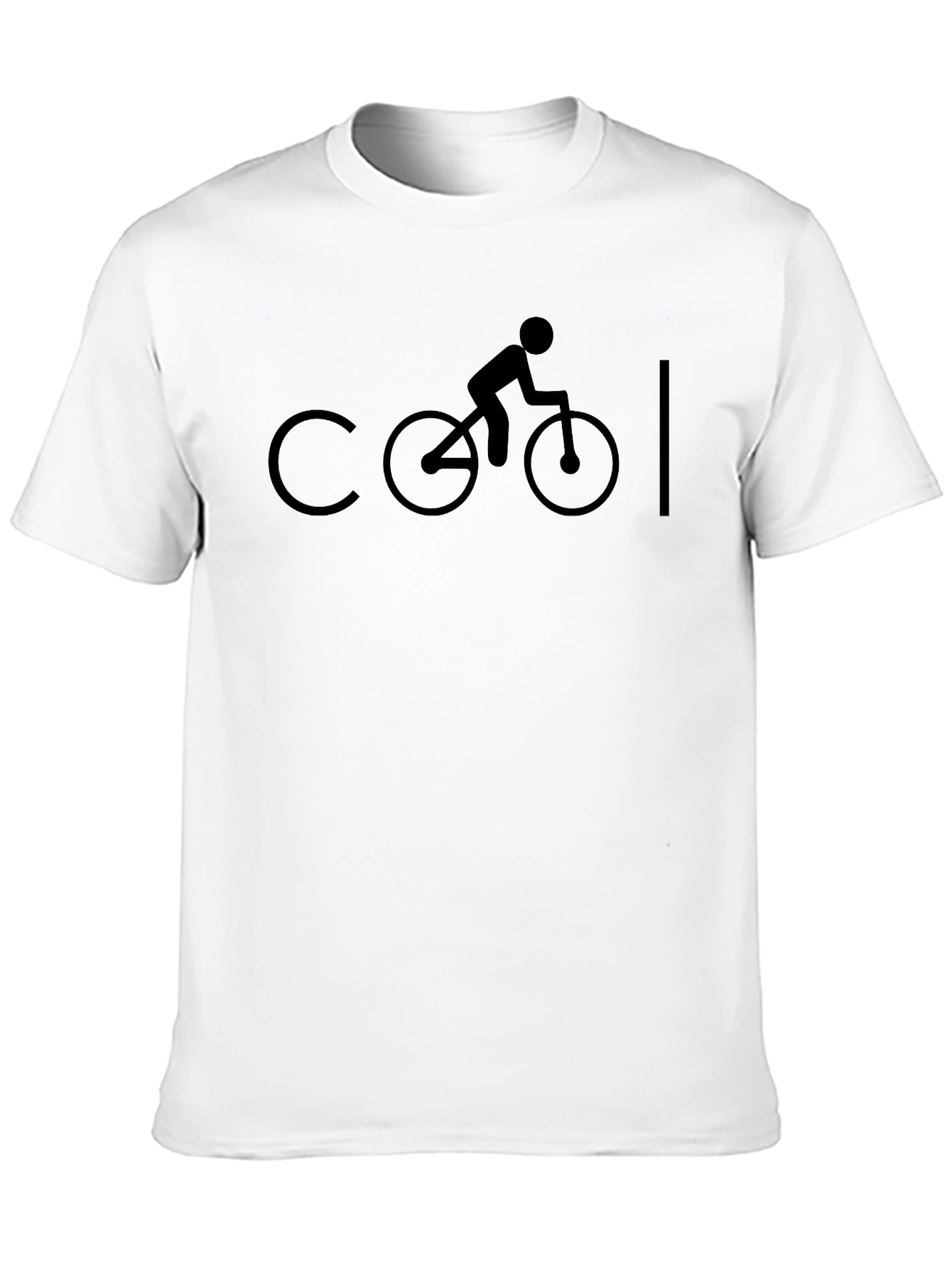 Cool Cyclist Graphic T-Shirt - Black